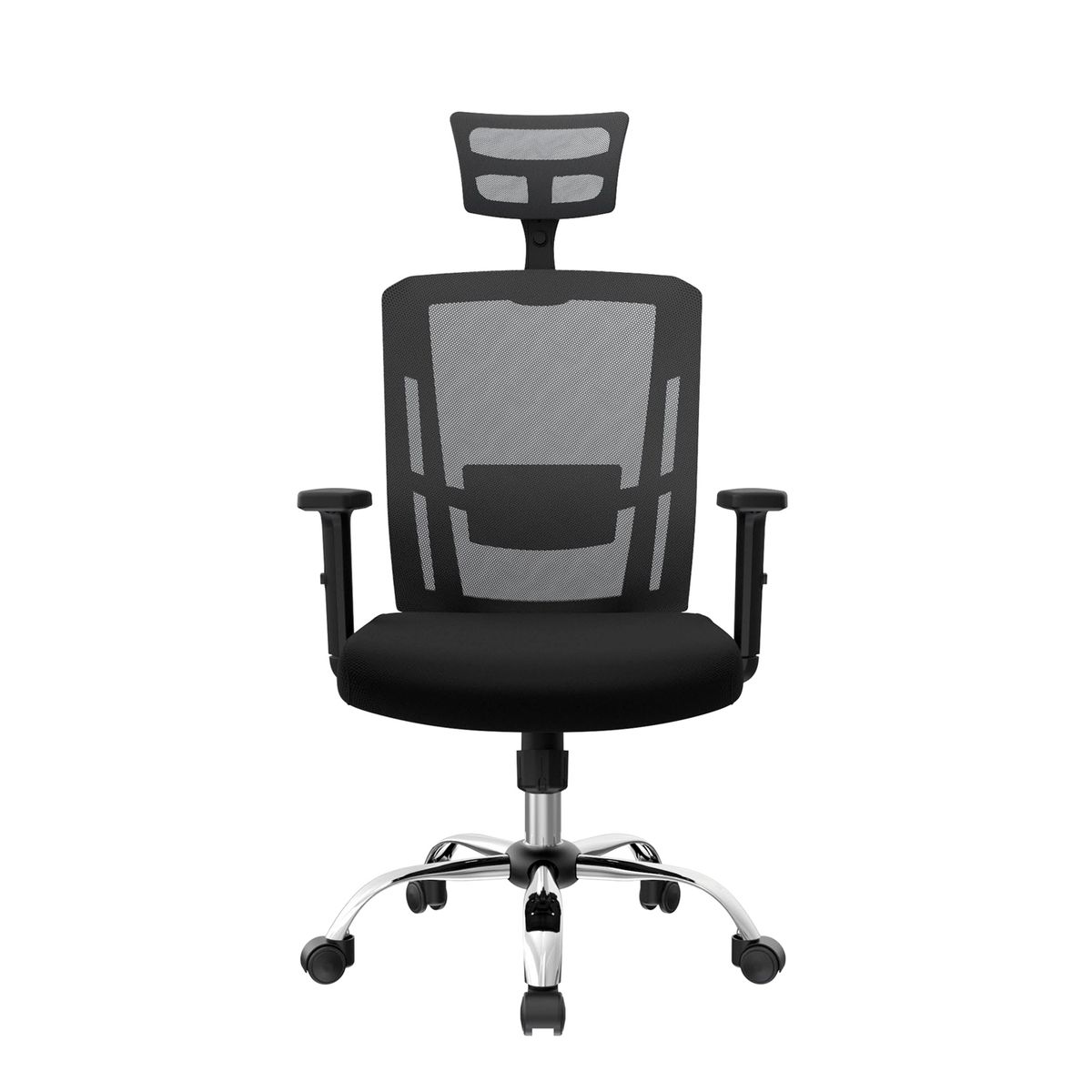 OFIDEAS - Silla Ergonómica Delphi II Presidente Negro Cromo Ofideas