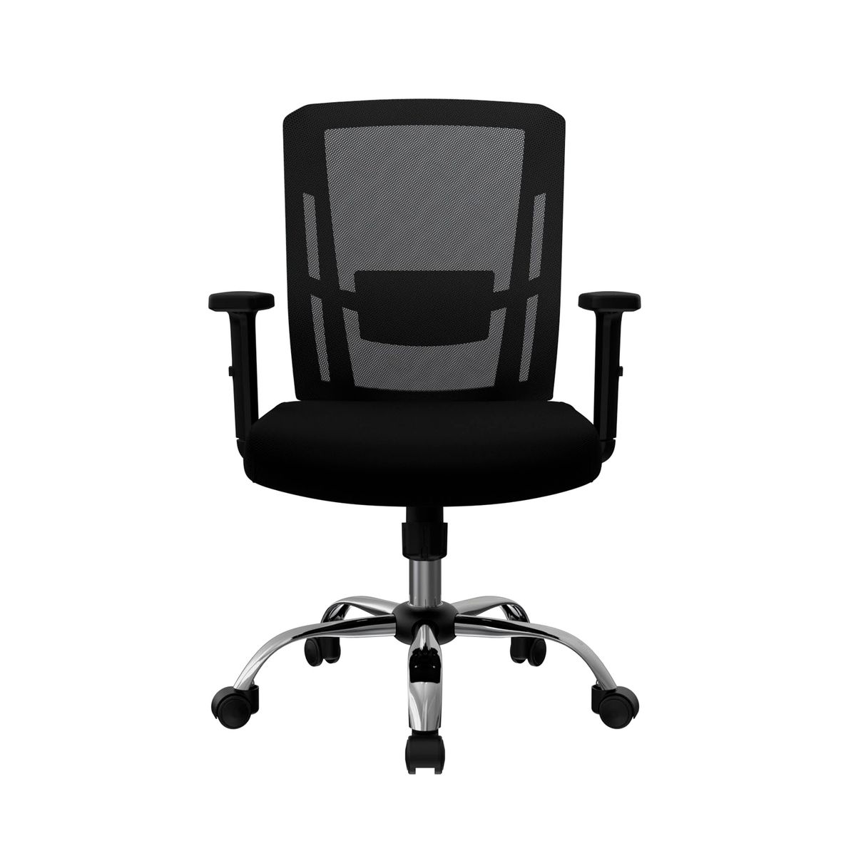 OFIDEAS - Silla Ergonómica Delphi II Gerente Cromo Negro Ofideas
