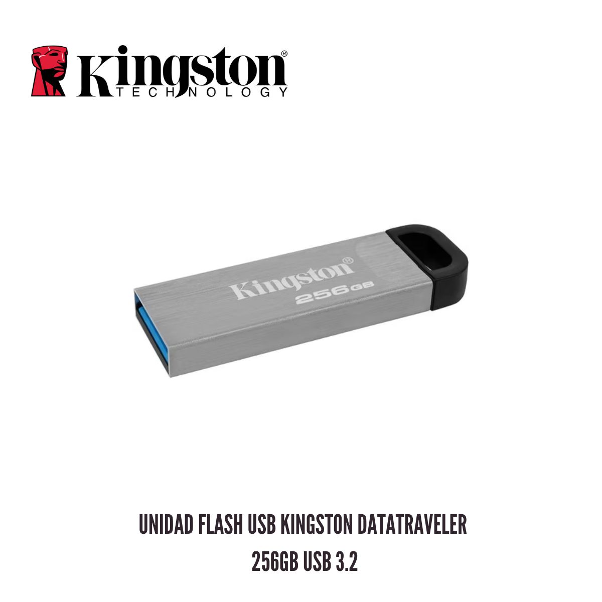 KINGSTON - Unidad Flash USB Kingston DataTraveler Kyson DTKN 256GB 256GB USB 3.2 Gen 1