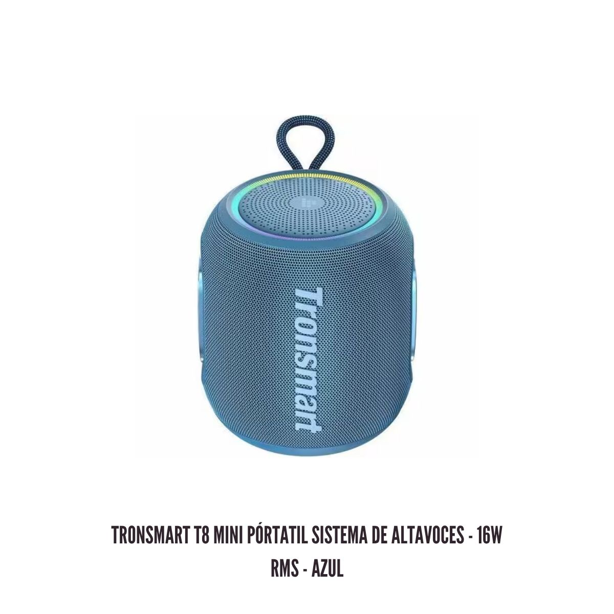 GENERICO - Altavoz Portátil Tronsmart T8 Mini 16W RMS Bluetooth 360° Azul