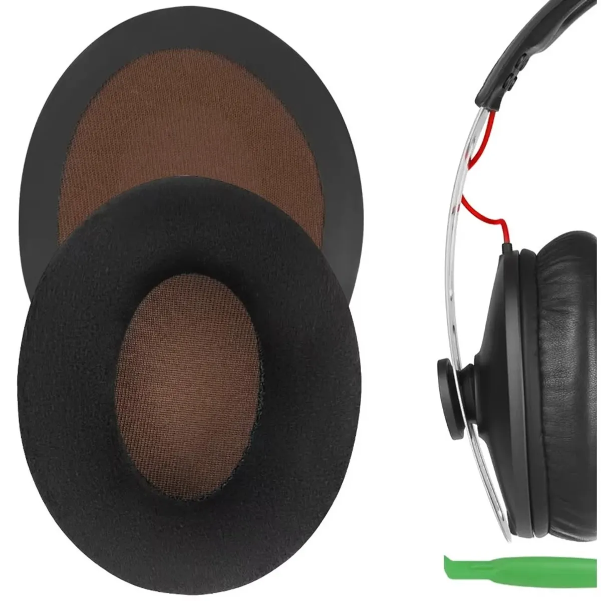 GENERICO - Almohadillas para audifonos Sennheiser Momentum inalámbricos supraaurales cojín de terciopelo