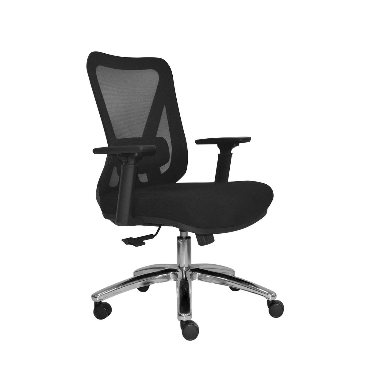 OFIDEAS - Silla Ergonómica Dolfin Gerente Syncro Negro Cromo Ofideas