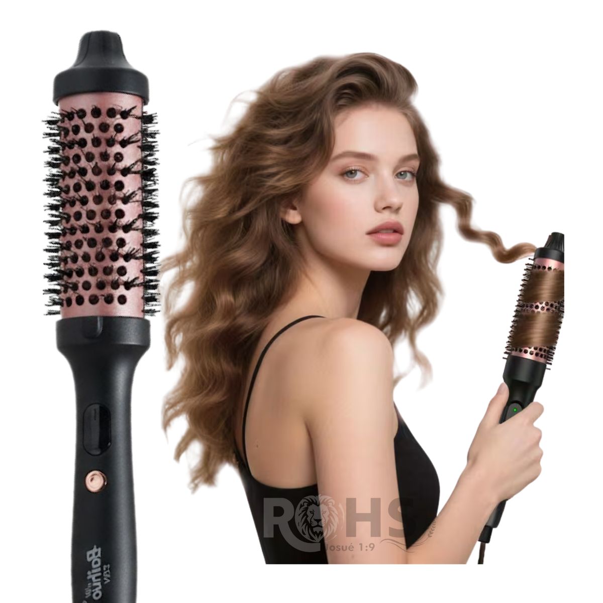 ROHS - Cepillo 3 en 1 Multifuncional Para Rizos y Alisado de Cabello -BAIHUO