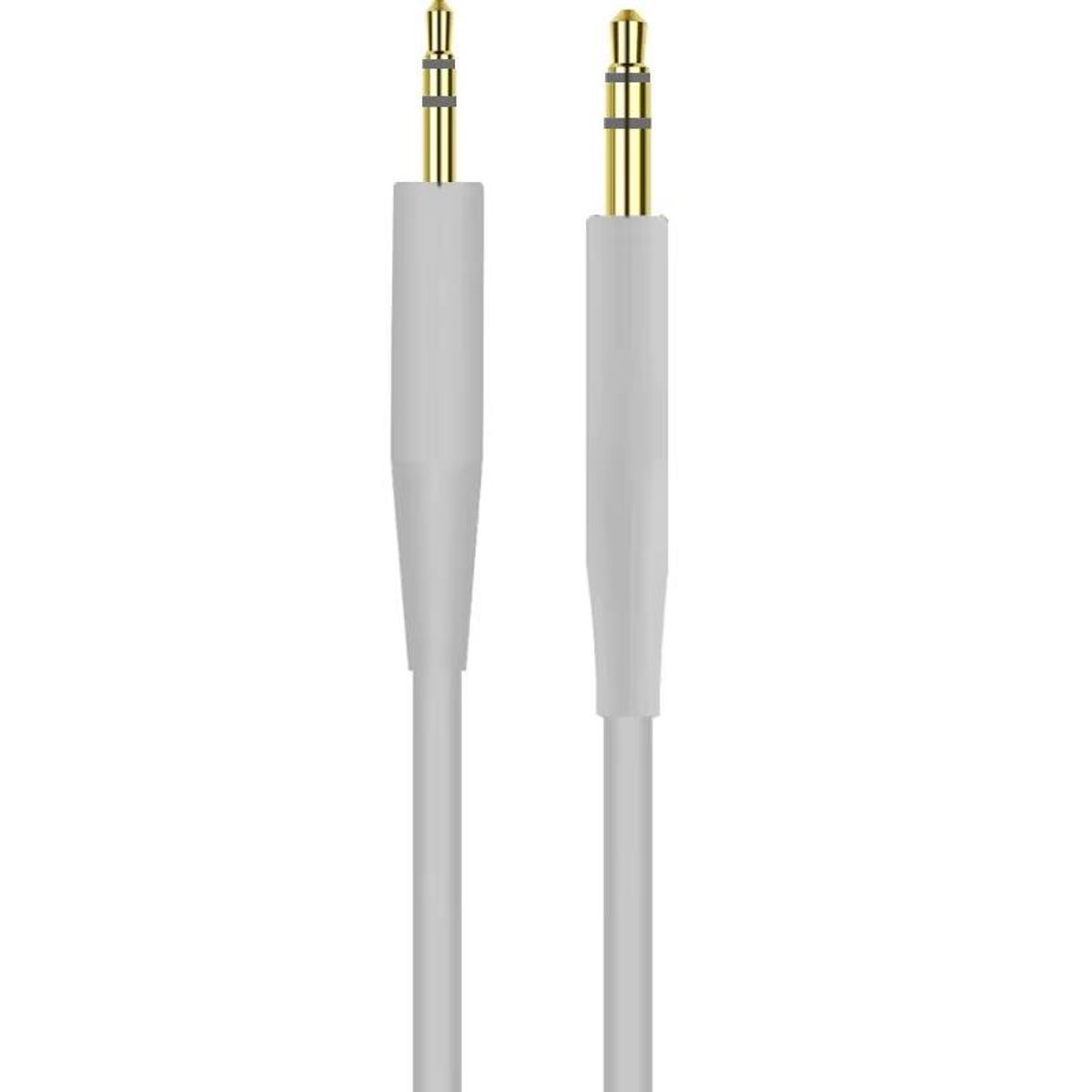 GENERICO - Cable aux. Para audifono Bose Quiet Comfort 25 QC25 QC35 QC45 SoundTrue OE2 OE2i SoundLink gris