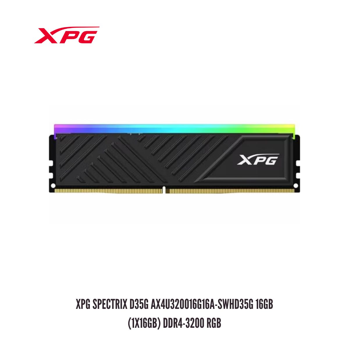 XPG - MEMORIA RAM XPG SPECTRIX D35G AX4U320016G16A-SWHD35G 16GB 1X16GB DDR4-3200 RGB