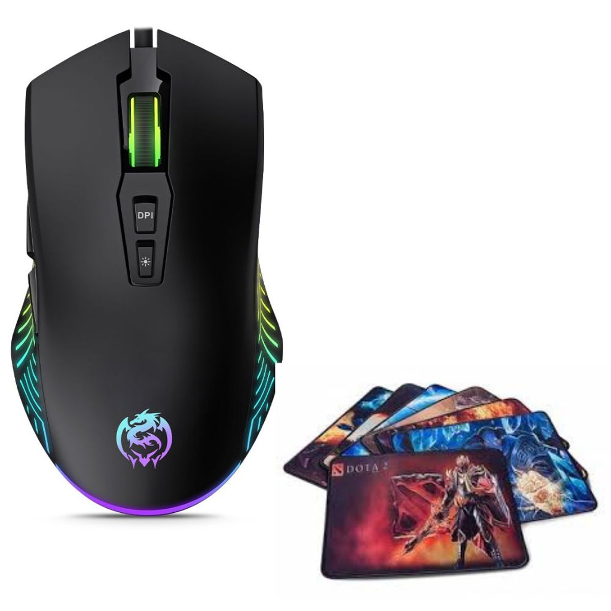 CYBERTEL - Mouse Gamer Led 7b 7200dpi Cybertel Explorer CBX M606 + Pad Mouse