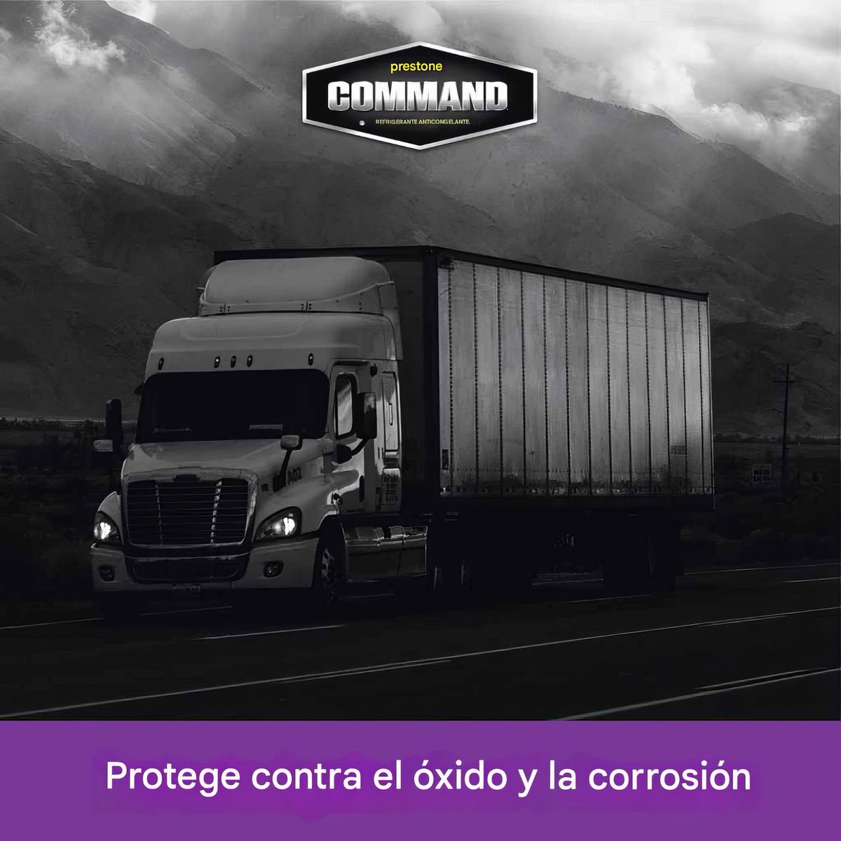 PRESTONE - Refrigerante y Anticongelante Command 96% Nitrido Concentrado Morado Galon