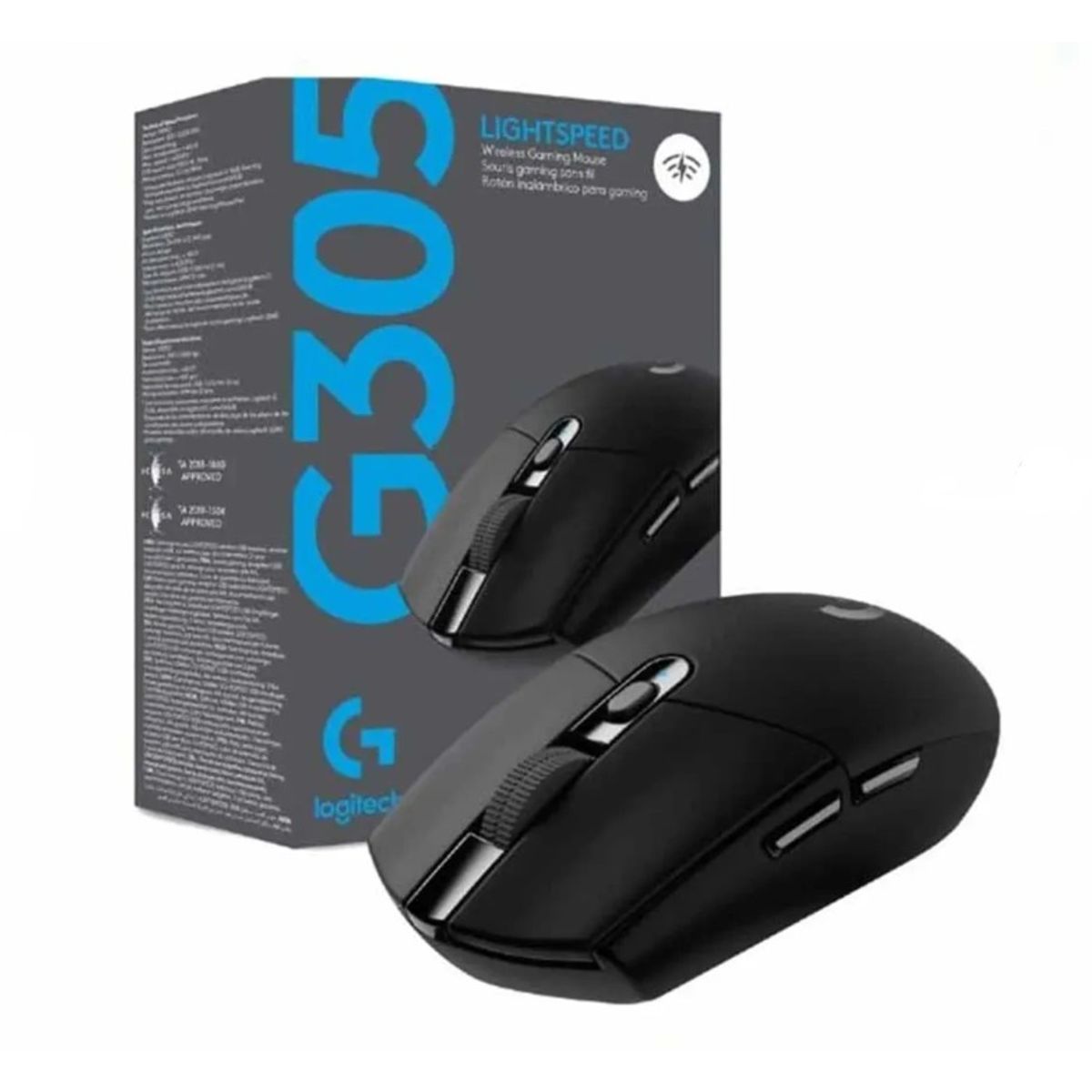 LOGITECH - Mouse Gaming G305 Lightspeed Negro