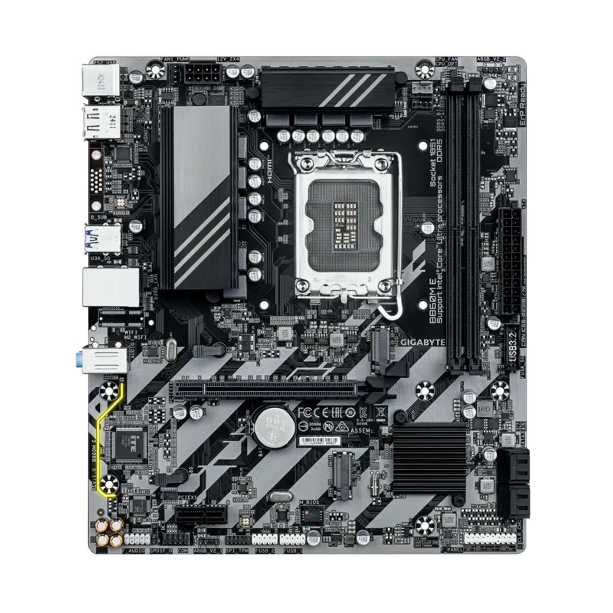 GIGABYTE - Motherboard GIGABYTE B860M E, Chipset Intel B860, LGA 1851, HDMI, DP, mATX
