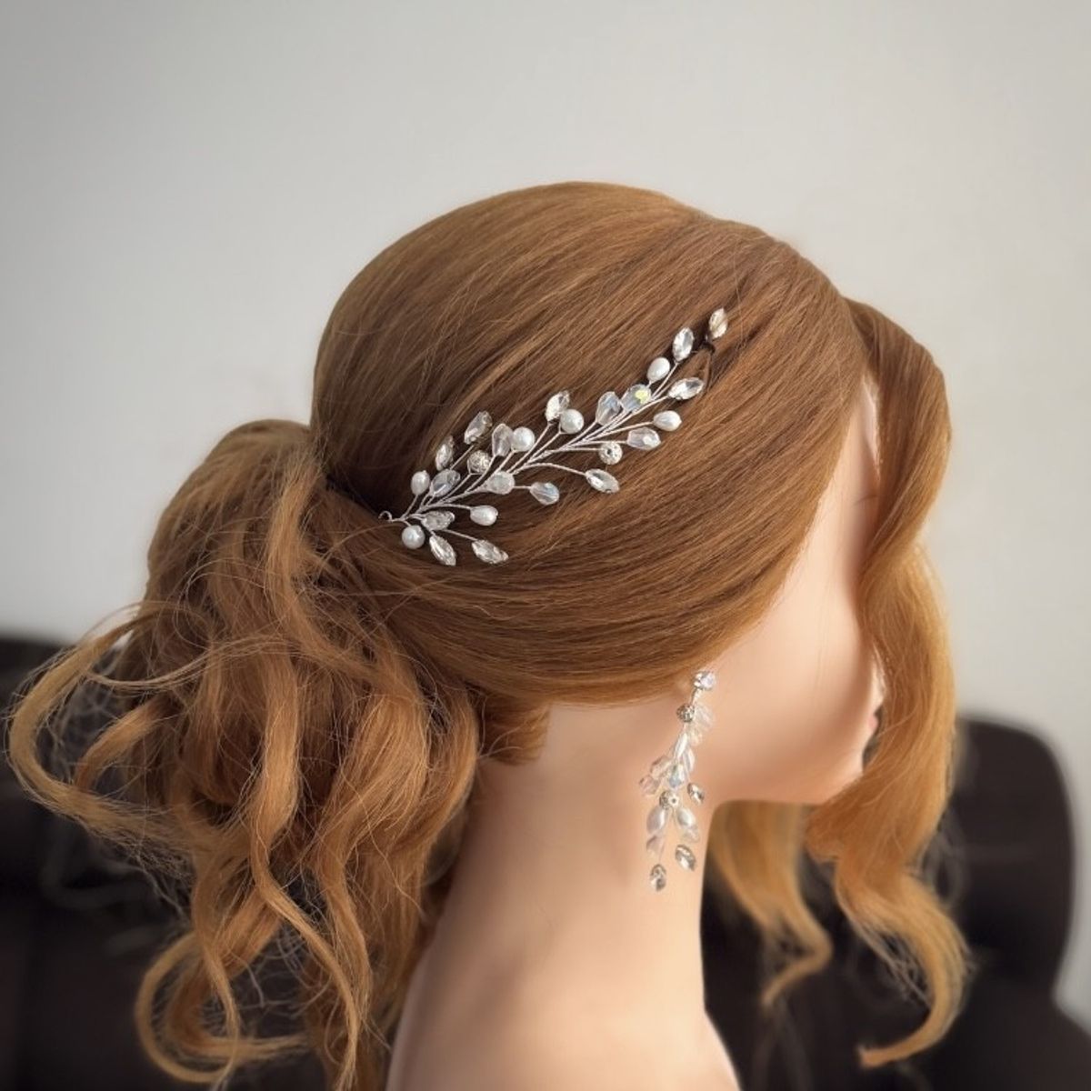 ANADE HANDMADE - TOCADO TIARA ACCESORIO PARA NOVIA