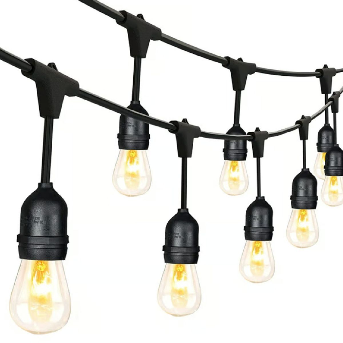 GENERICO - Guirnalda Luces Vintage Colgante 40 Bombillas 20 metros LED Jardin