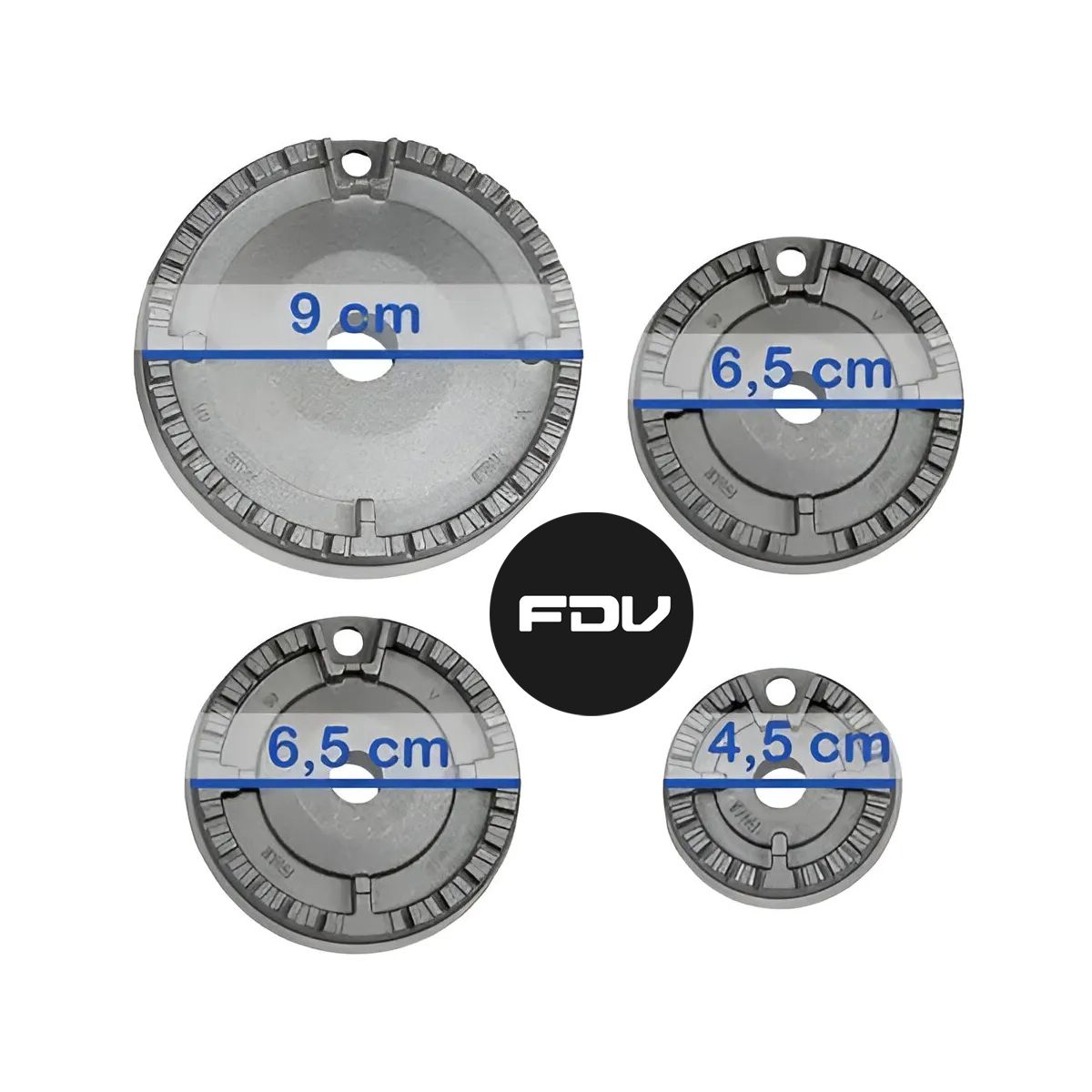 FDV - Set 4 Quemadores Originales FDV