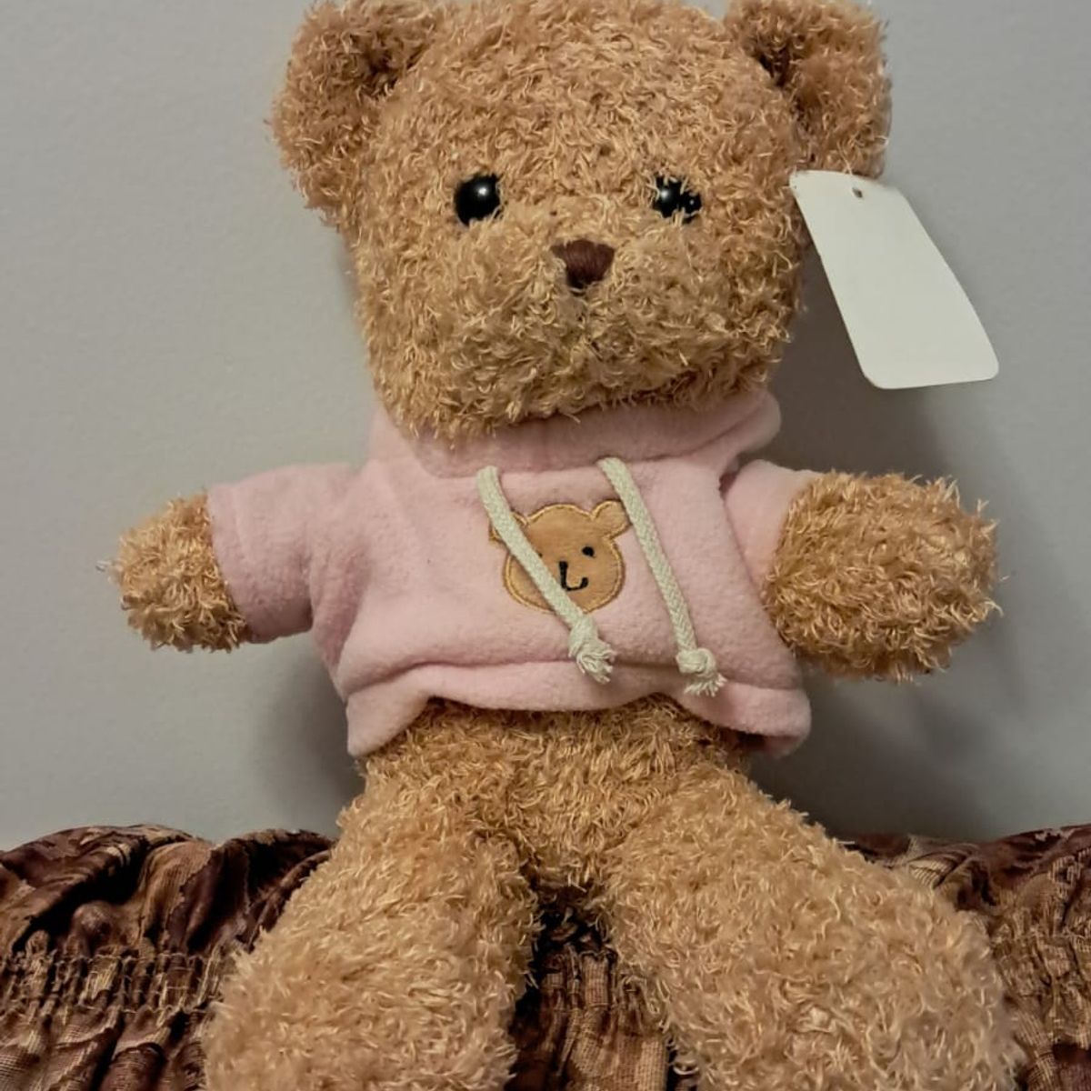 GENERICO - PELUCHE OSO CON CHOMPA ROSADA