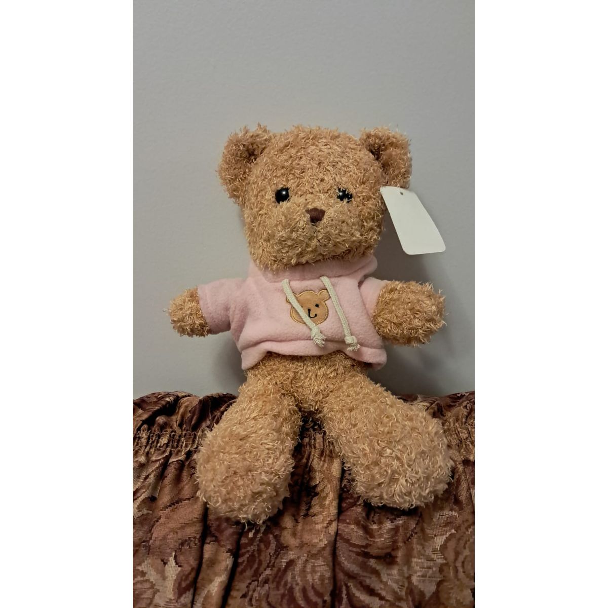 GENERICO - PELUCHE OSO CON CHOMPA ROSADA