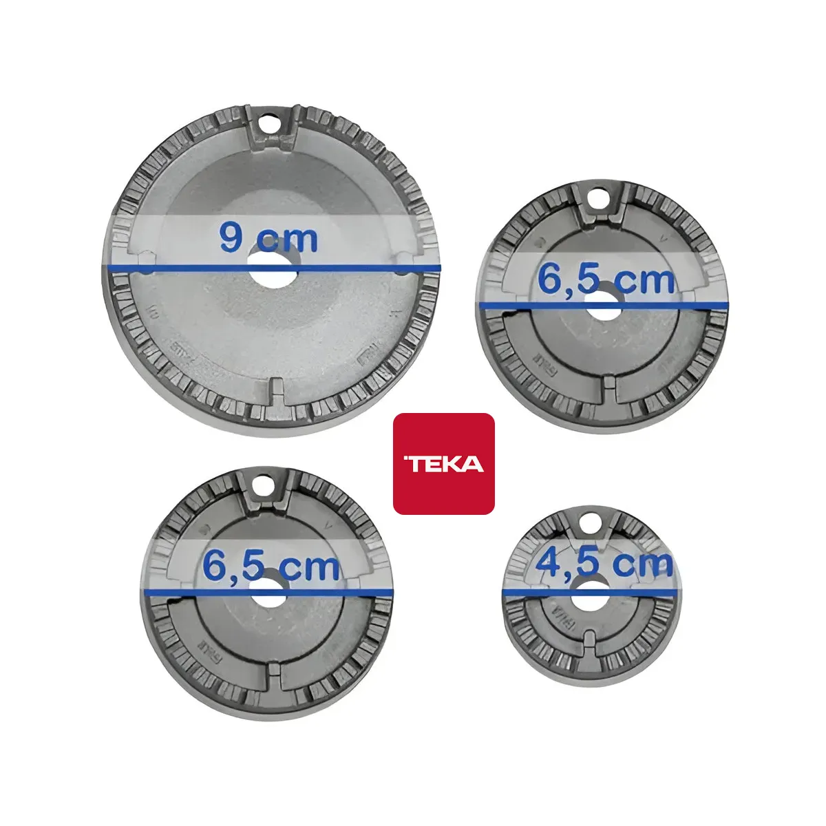 TEKA - kit de 04 quemadores para cocina TEKA