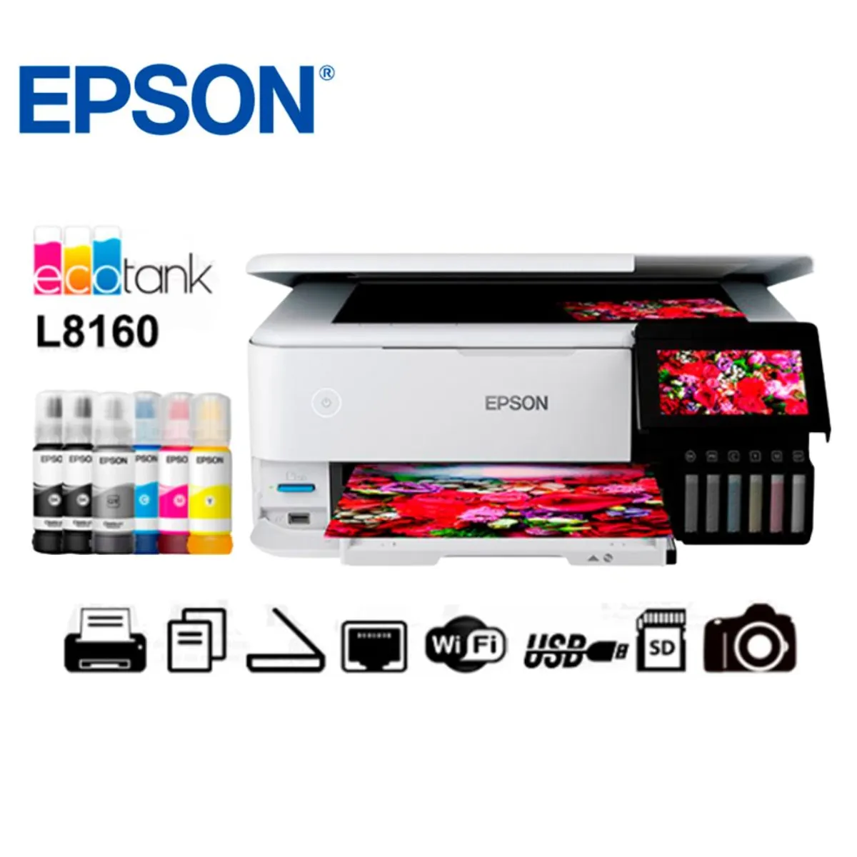 EPSON - IMPRESORA FOTOGRAFICA EPSON ECOTANK  L8160 MULTIFUNCIONAL
