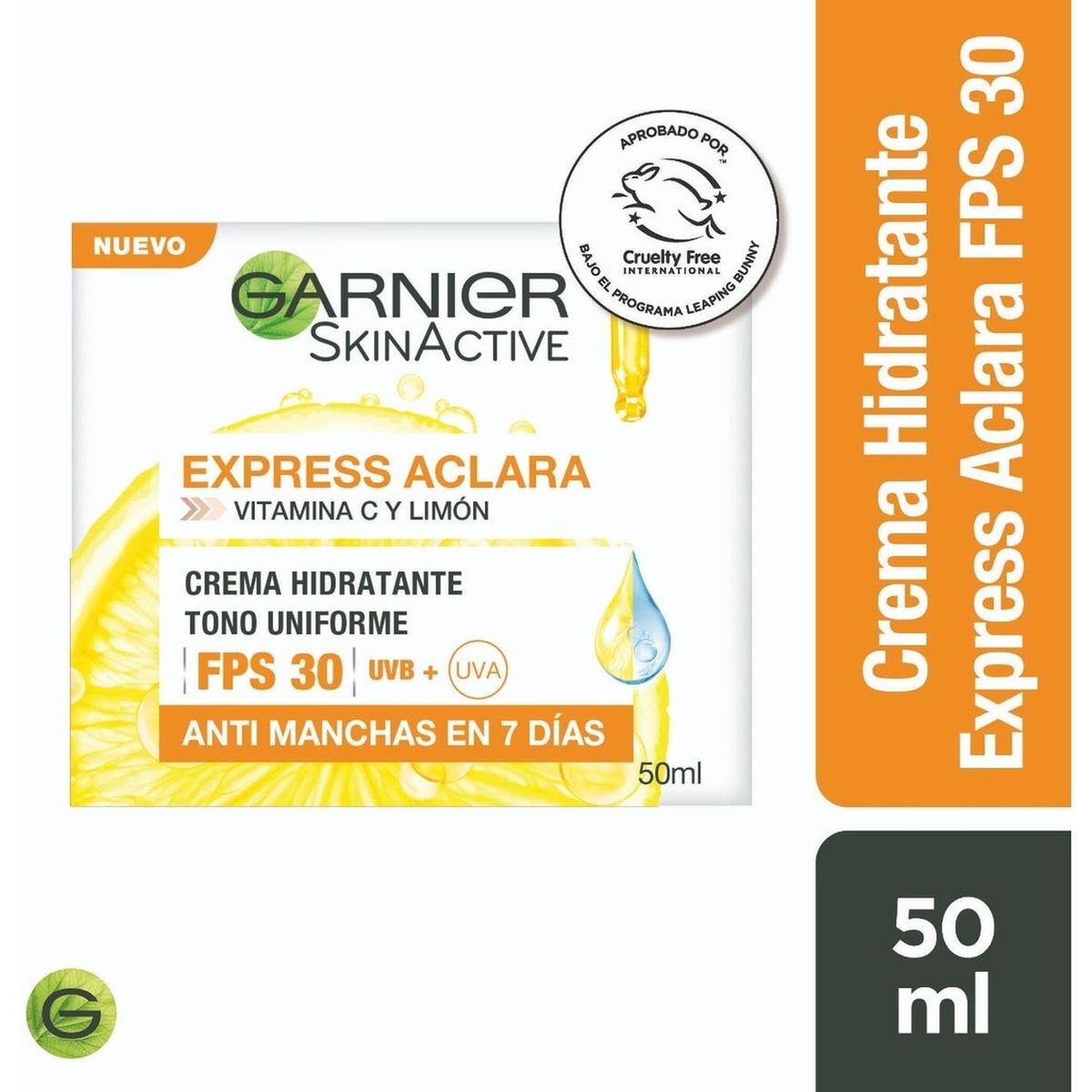 Garnier - Crema Hidratante Garnier Skin Active Express Aclara Fps 30