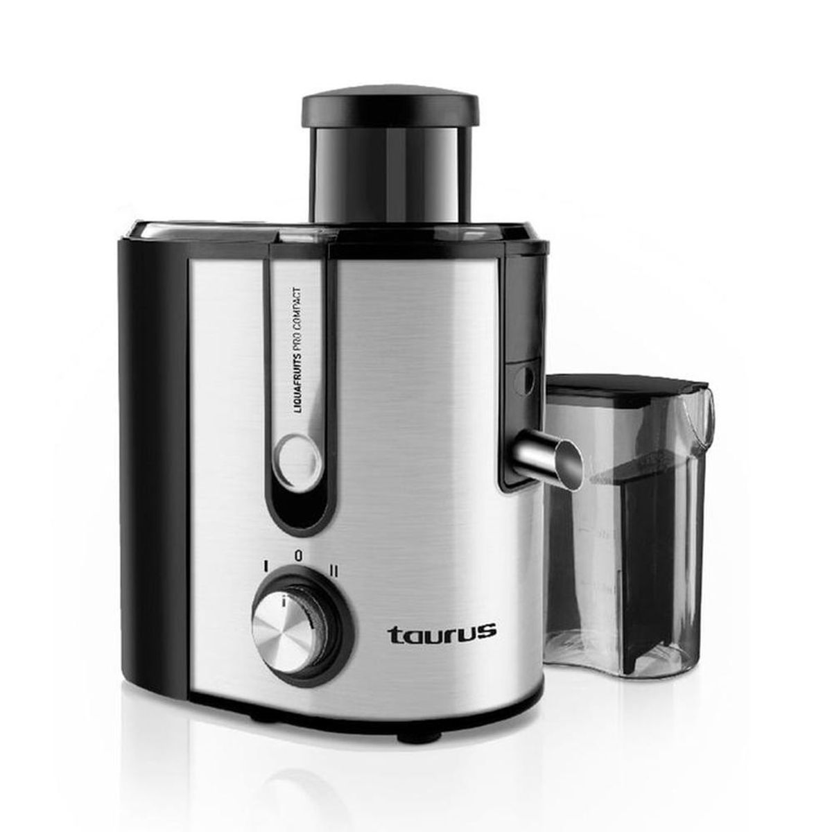 TAURUS - Extractor de Jugos 500W Taurus Liquafruit Pro Compact  Compacto, Potente y Versátil