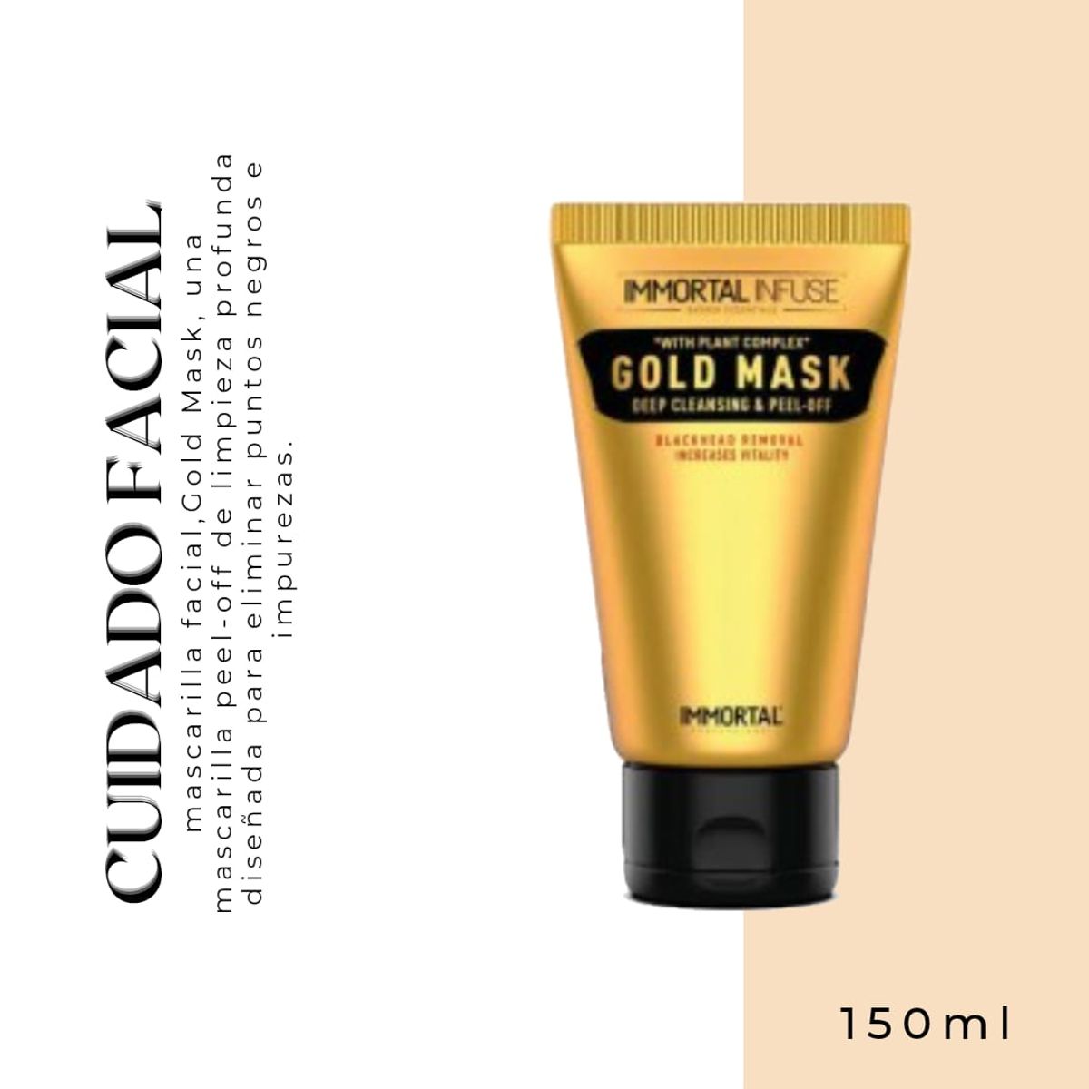 GENERICO - Mascarilla Dorada Immortal - 150 ML