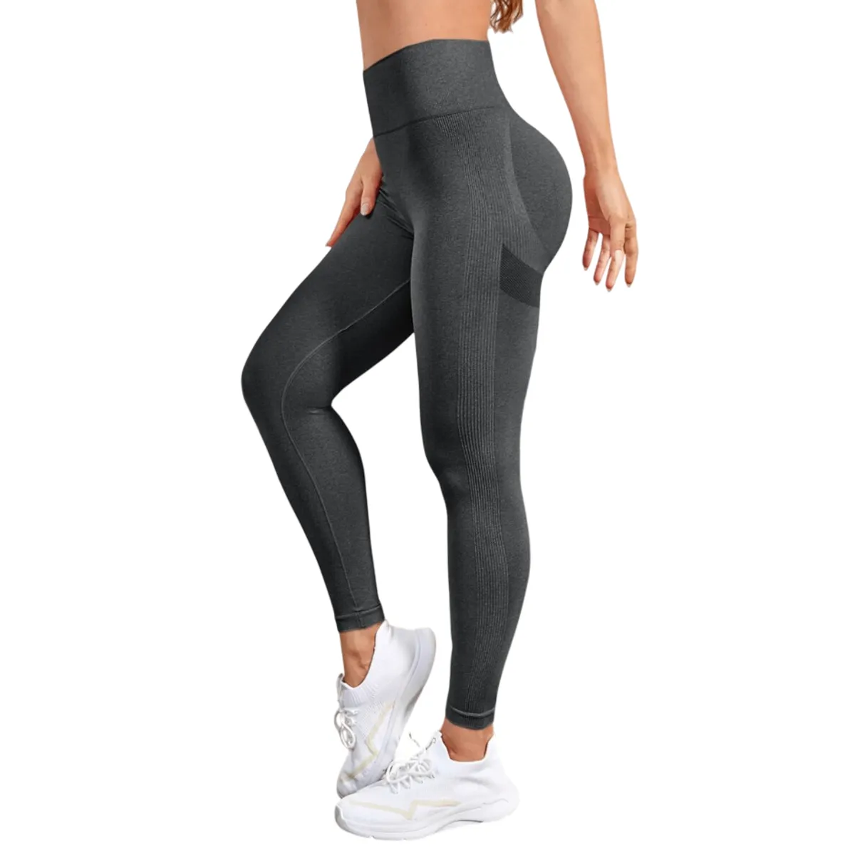 ROYAL PEACH APPAREL - Legging deportivo Plomo - Ropa deportiva malla mujer gym