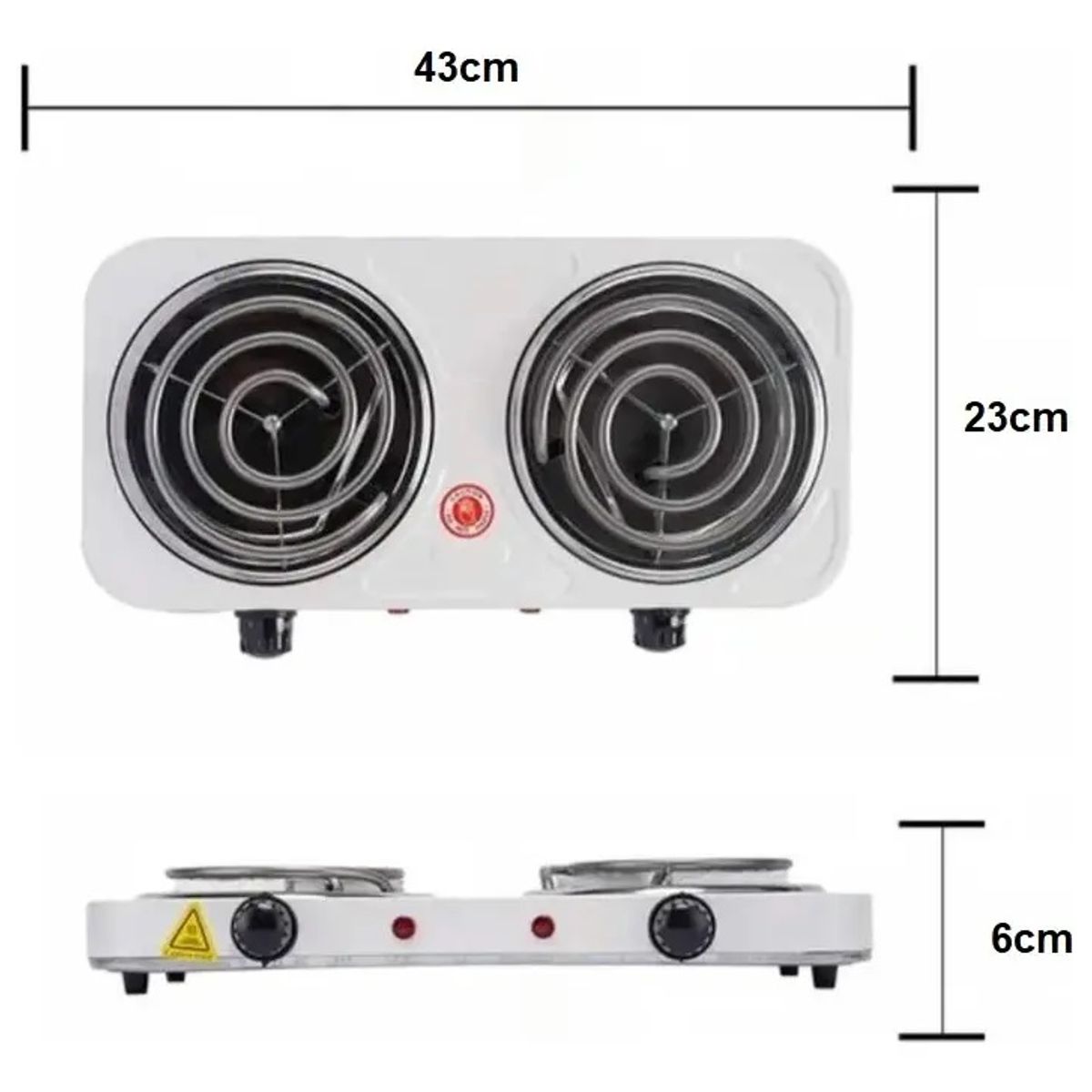RAFF - COCINA ELÉCTRICA 2 HORNILLAS RAF R8020B