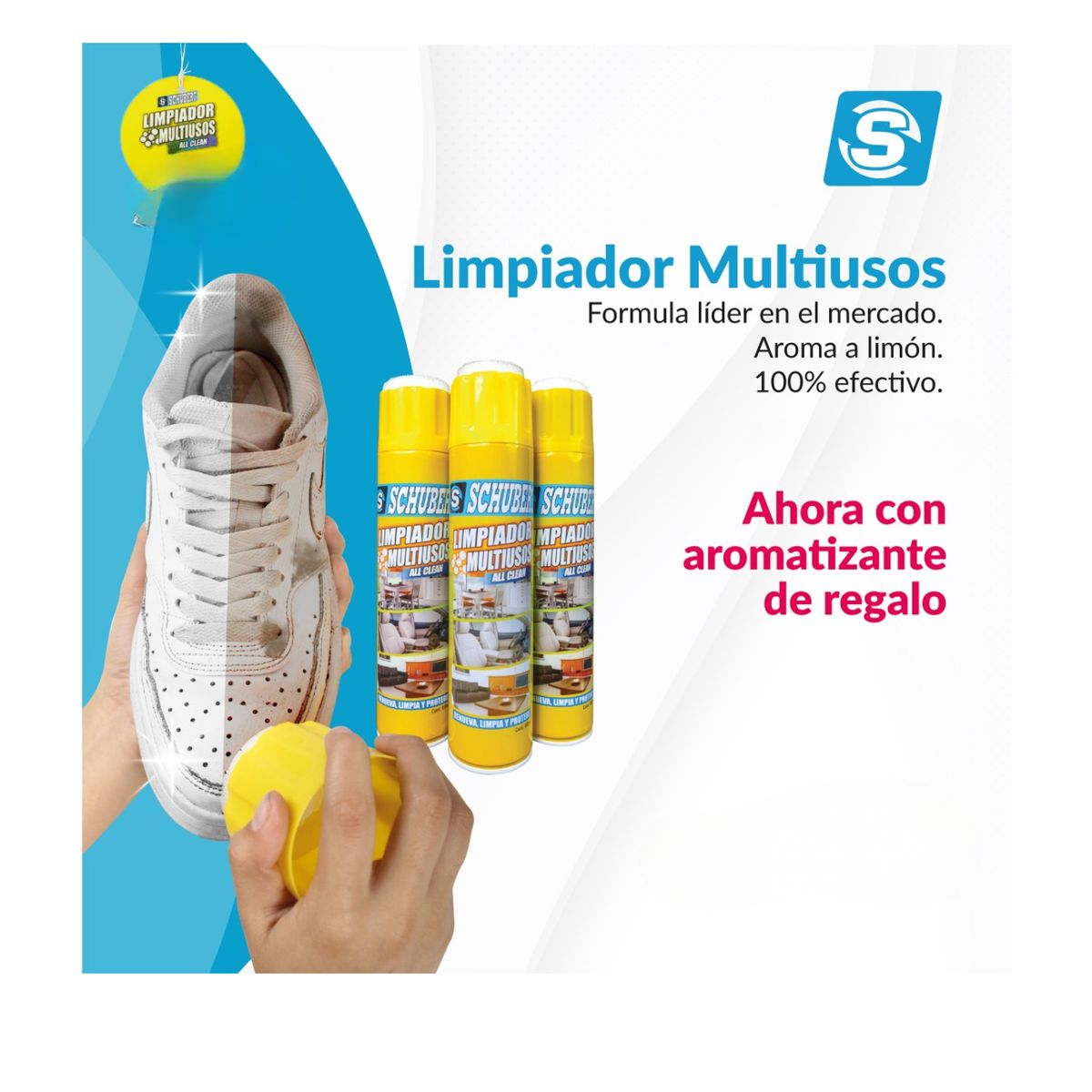 SCHUBERT - LIMPIADOR DE ZAPATILLAS  CON CEPILLO - ORIGINAL  SCHUBERT