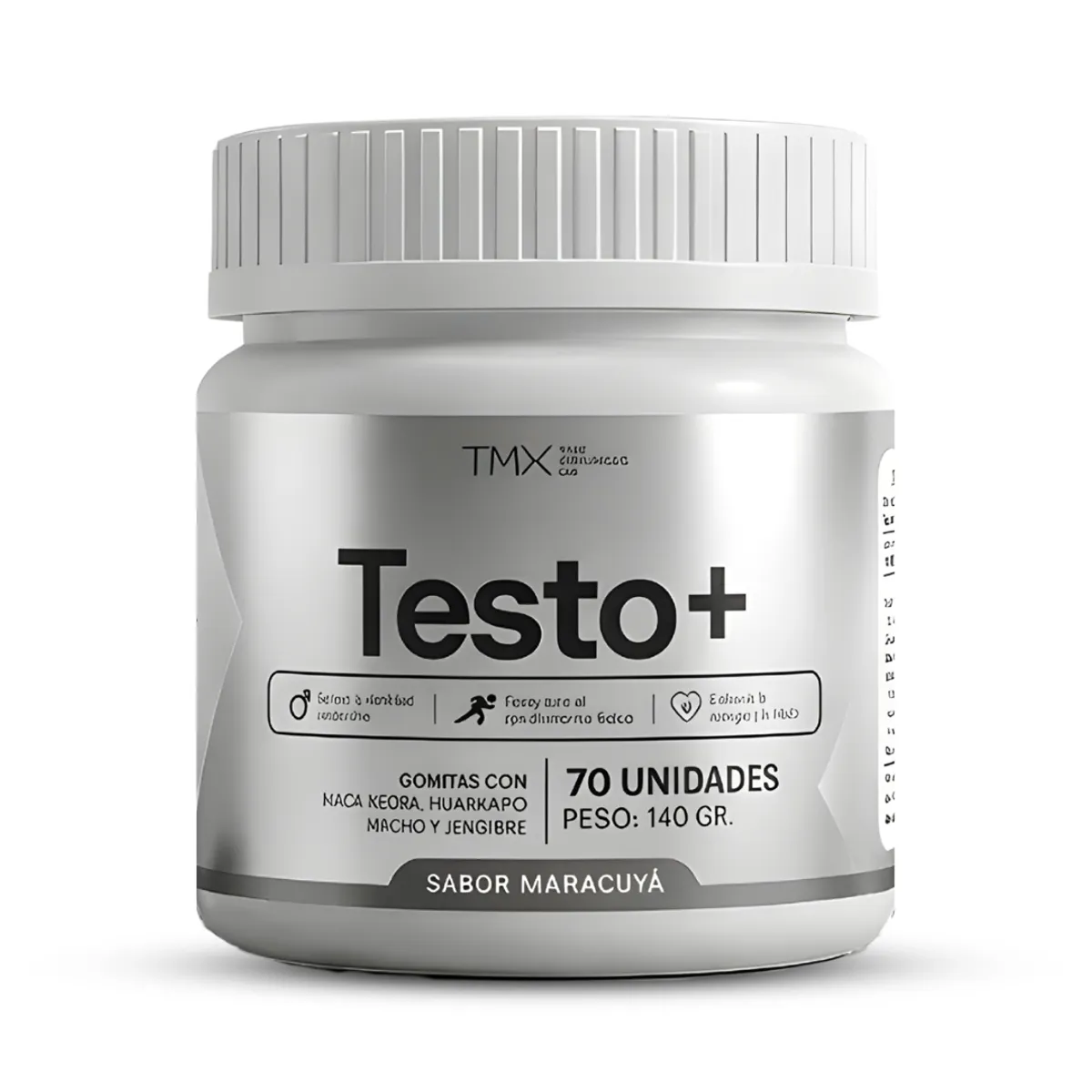 TMX - Gomitas Testo+ TMX Wellness - Gomitas Precursora de Testosterona Natural - Maracuyá