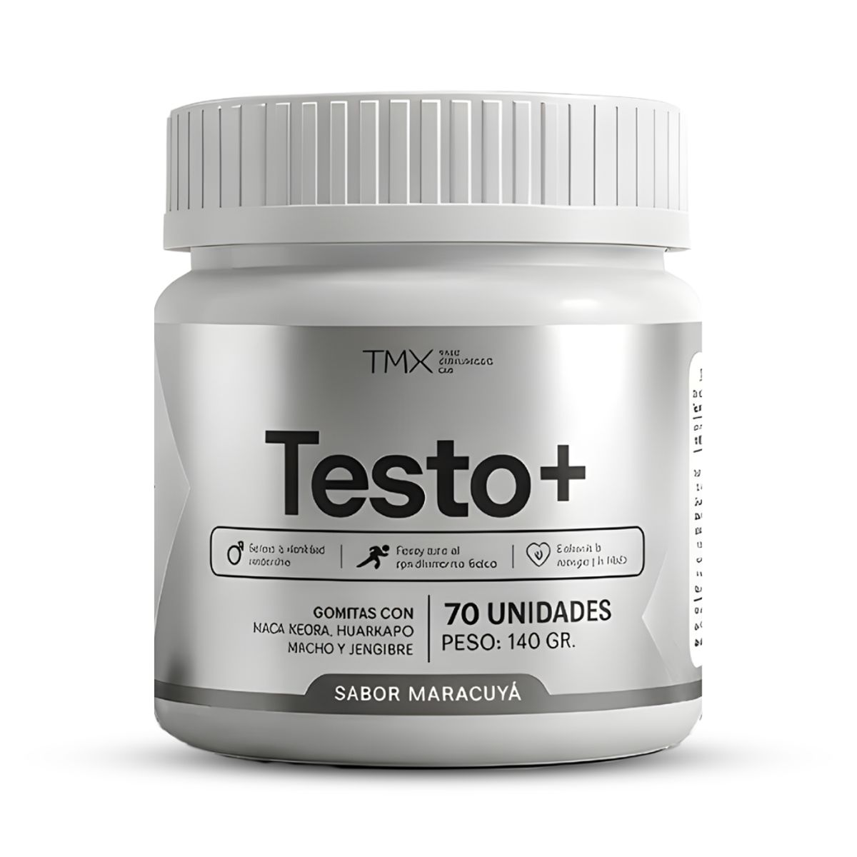 TMX - Gomitas Testo+ TMX Wellness - Gomitas Precursora de Testosterona Natural - Maracuyá