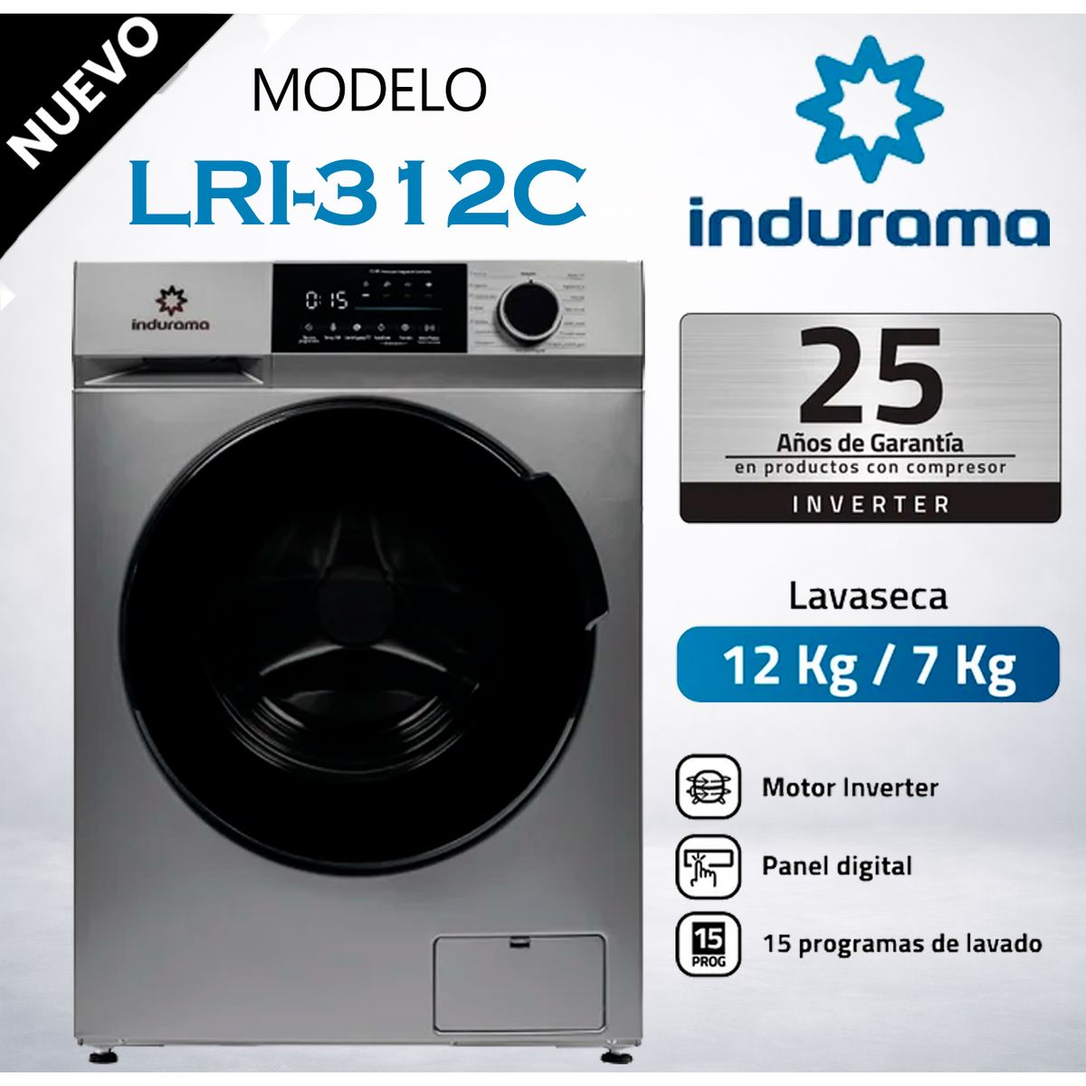 INDURAMA - Lavaseca Indurama 127KG LRI-312C