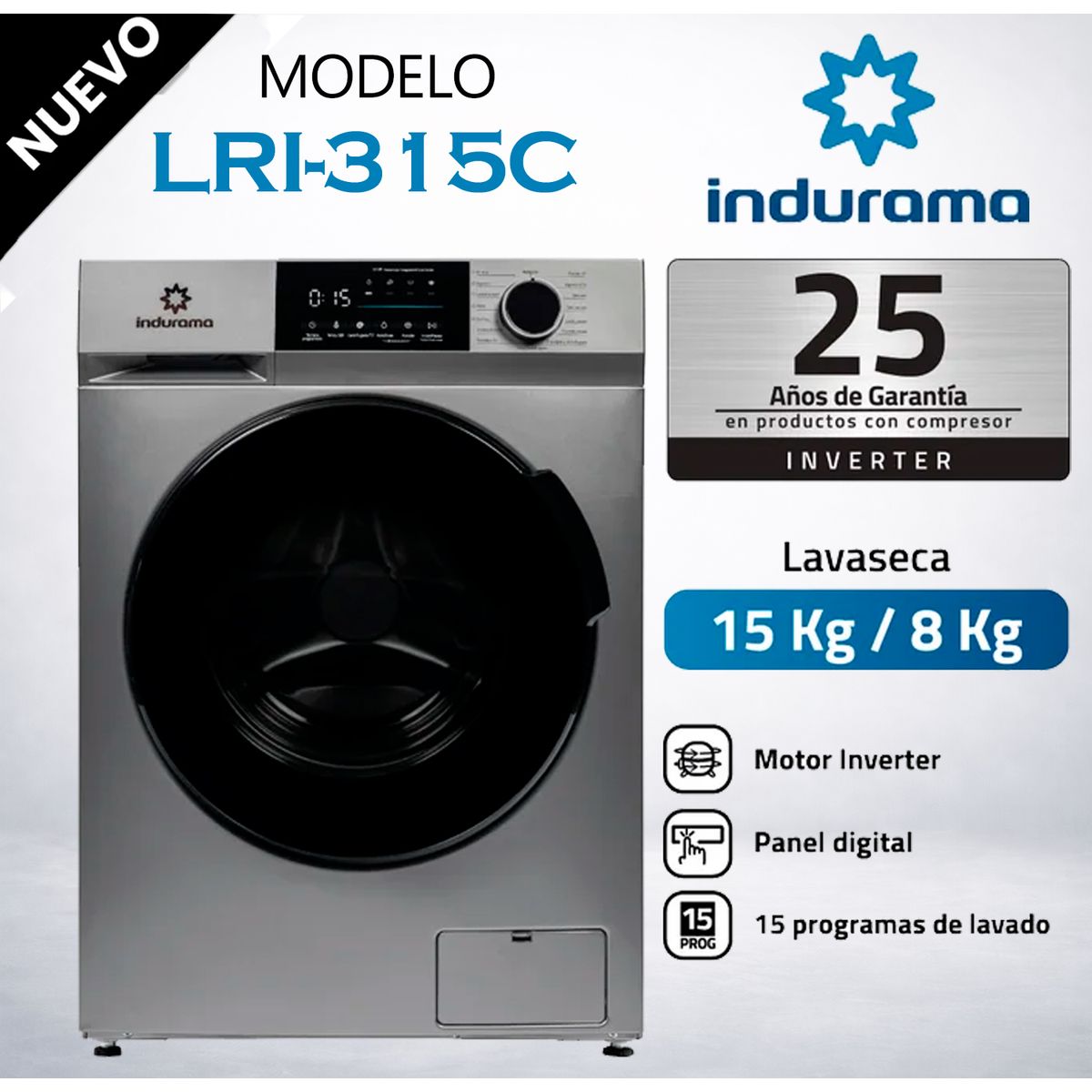 INDURAMA - Lavaseca Indurama 158KG LRI-315C