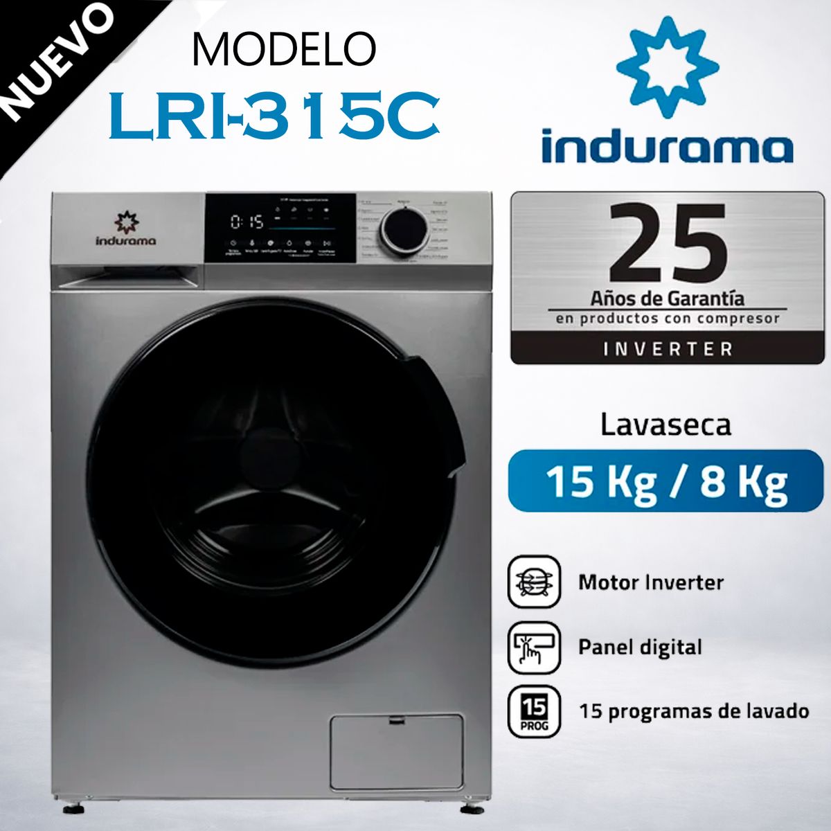 INDURAMA - Lavaseca Indurama 158KG LRI-315C