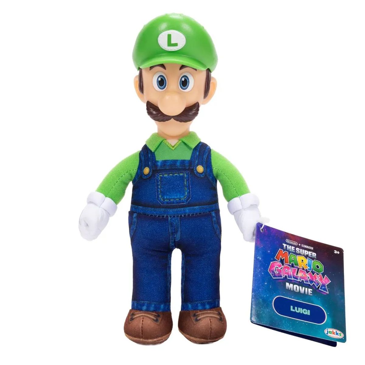 NINTENDO - Super Mario Galaxy Luigi Peluche Con Cabeza Plastica 23 cm Nintendo