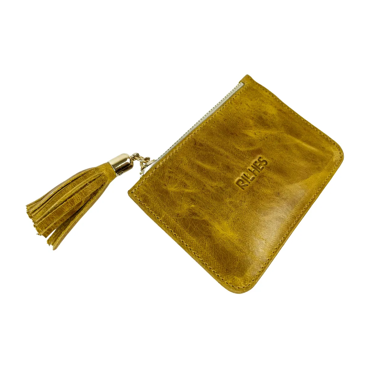 ARIEL - Monedero Tarjetero en cuero natural vacuno Modelo Lisa Rilhes Leather