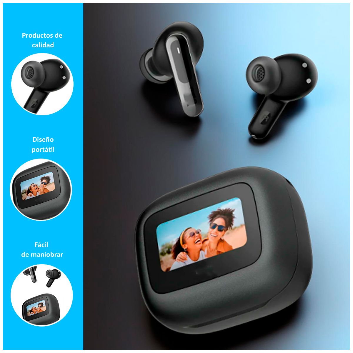 GENERICO - Audífono bluetooth Tour Pro 6 Genérico Negro