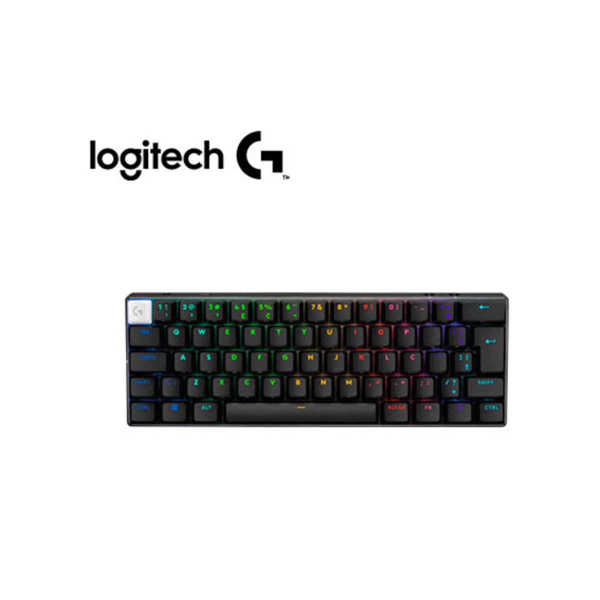 LOGITECH - TECLADO LOGITECH PRO X 60 LIGHTSPEED BLUETOOTH ÓPTICO 65 HRS RGB NEGRO