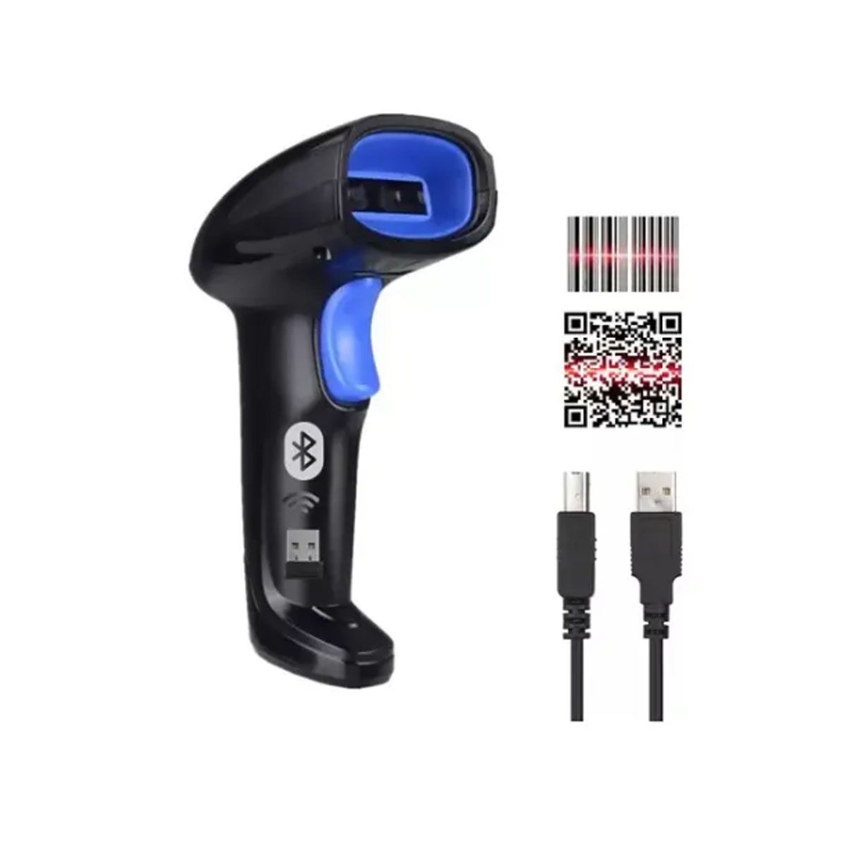 GENERICO - Lector Portátil Escaner De Código De Barras Bluetooth Inalámbrico 2D 1D YHD-1100DB