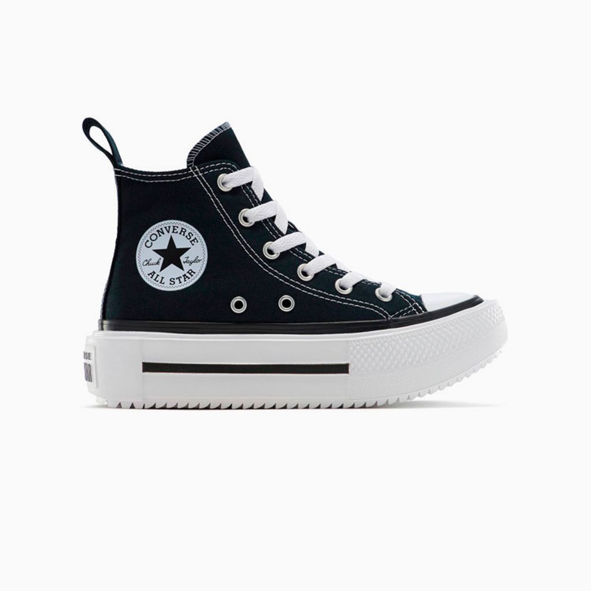 CONVERSE - Zapatillas Chuck Taylor All Star Double Stack Platform Negro