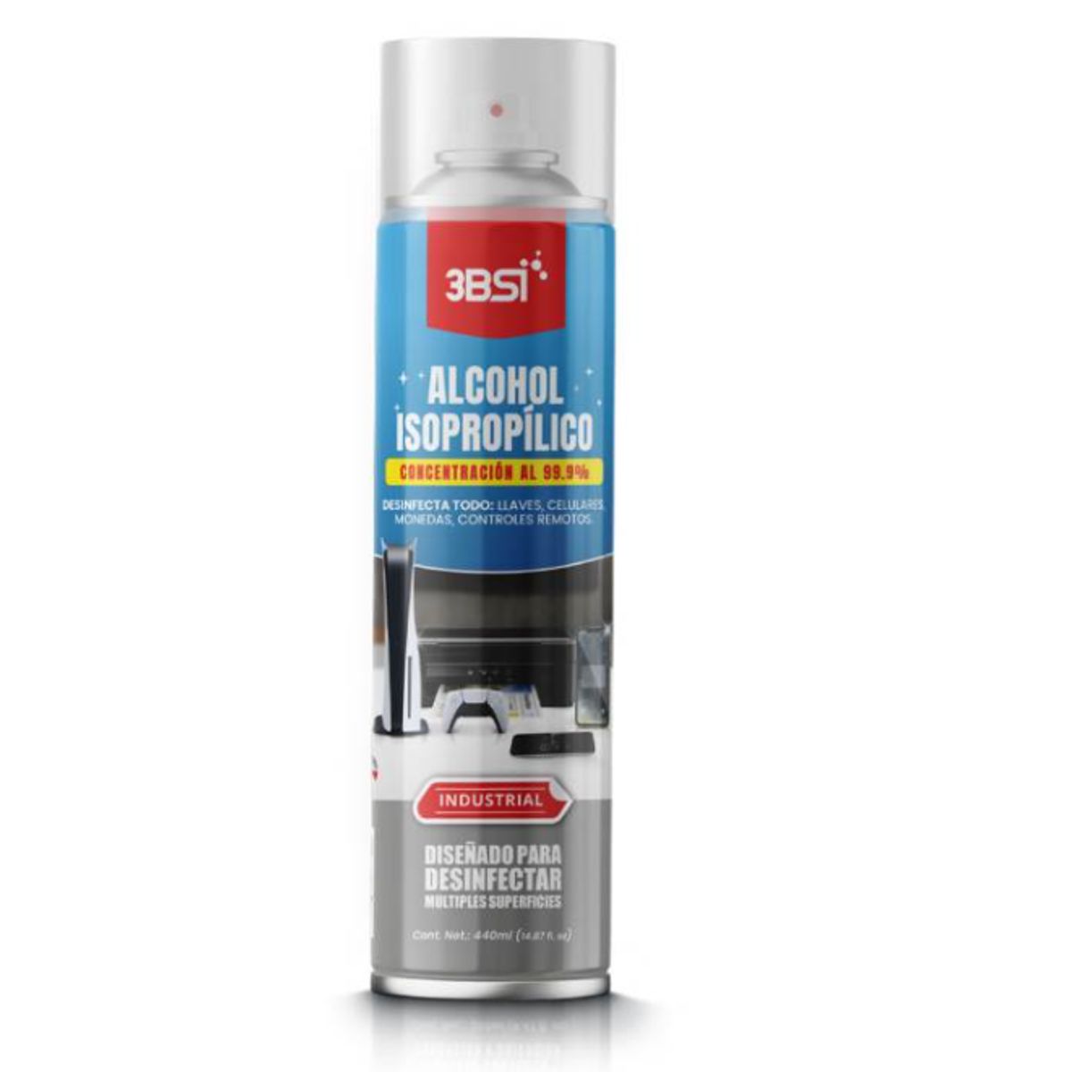 3BSI - 3BSI ALCOHOL ISOPROPILICO AL 99.9% SPRAY 440ml 3BSI