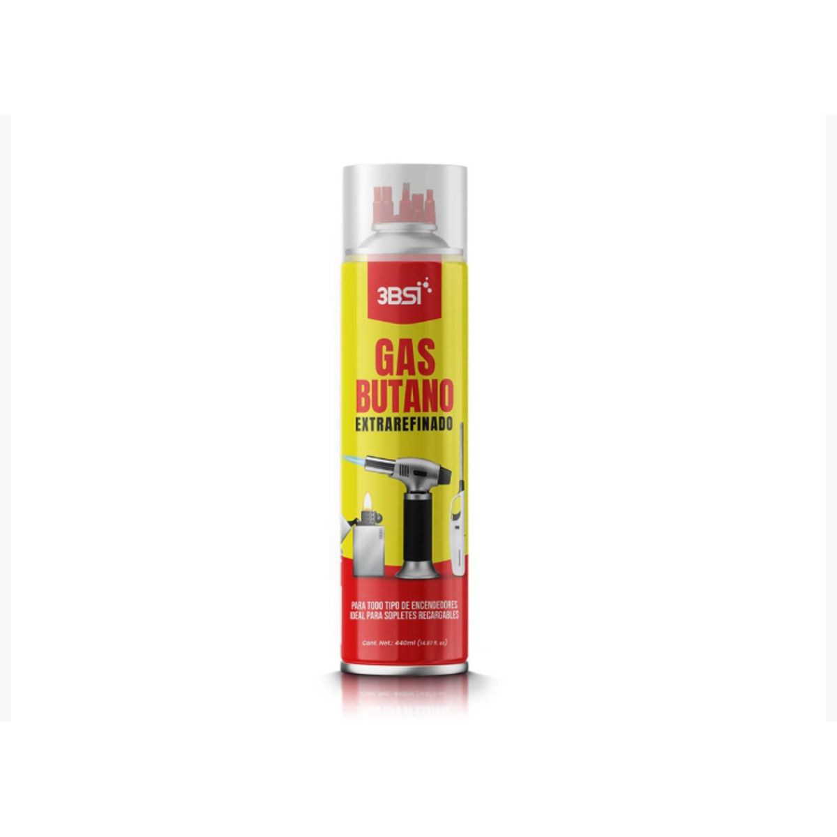 3BSI GAS BUTANO EXTRAREFINADO 440ml 3BSI, marca 3BSI - Foto Principal