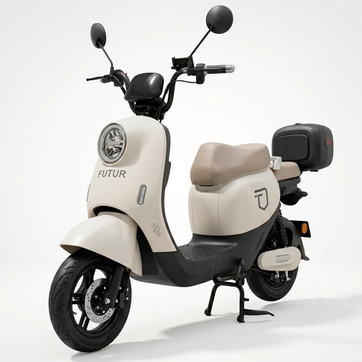 FUTUR - Bicimoto Eléctrica KIRA de Litio, 25kmh, 50km, 500W Greige