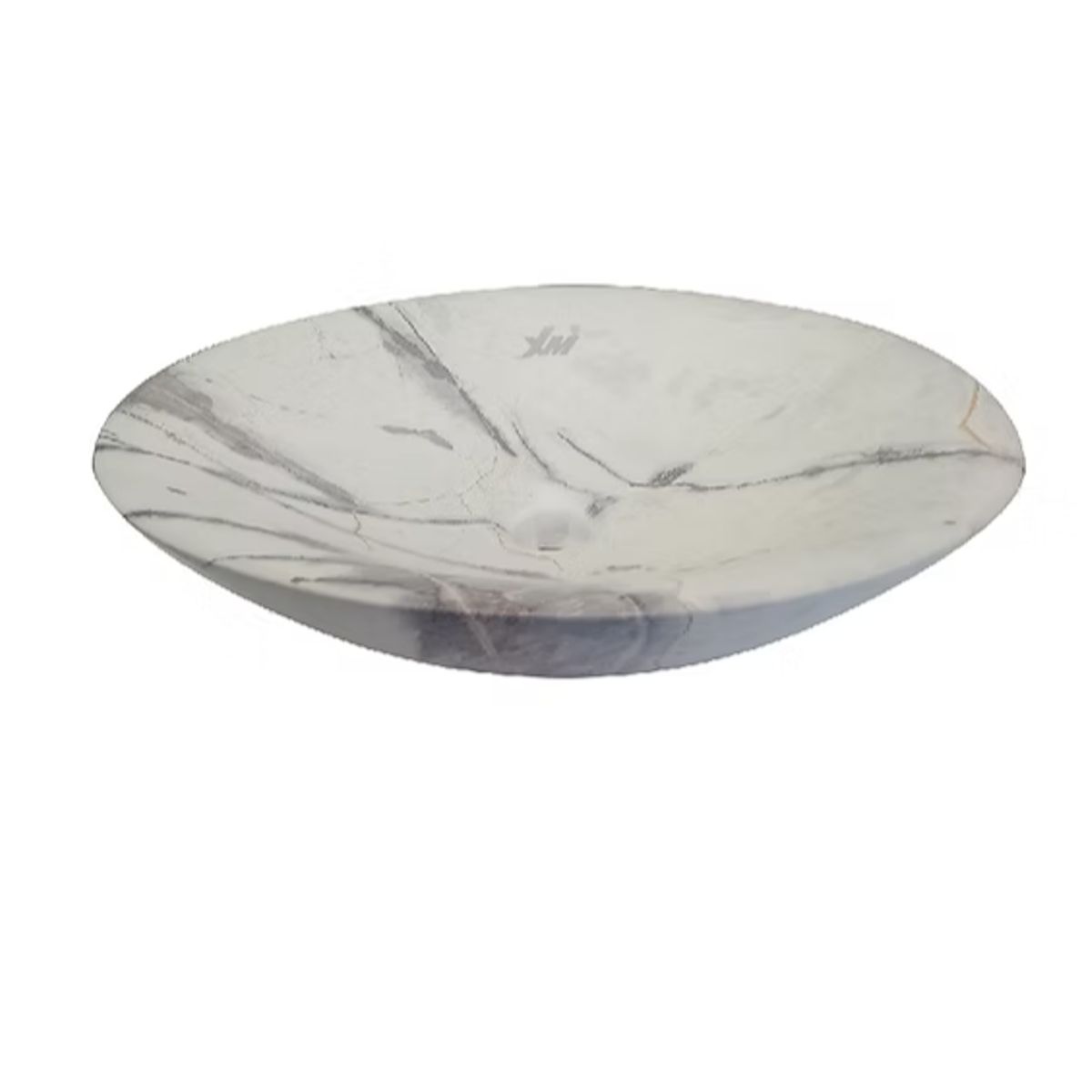 LAVATORIO DE LOZA MARMOL BLANCO CON GRIS 574GP, marca XM - Foto 2