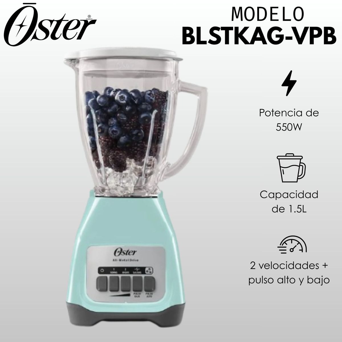 OSTER - Licuadora oster 2V más Pulso  BLSTKAG-VPB