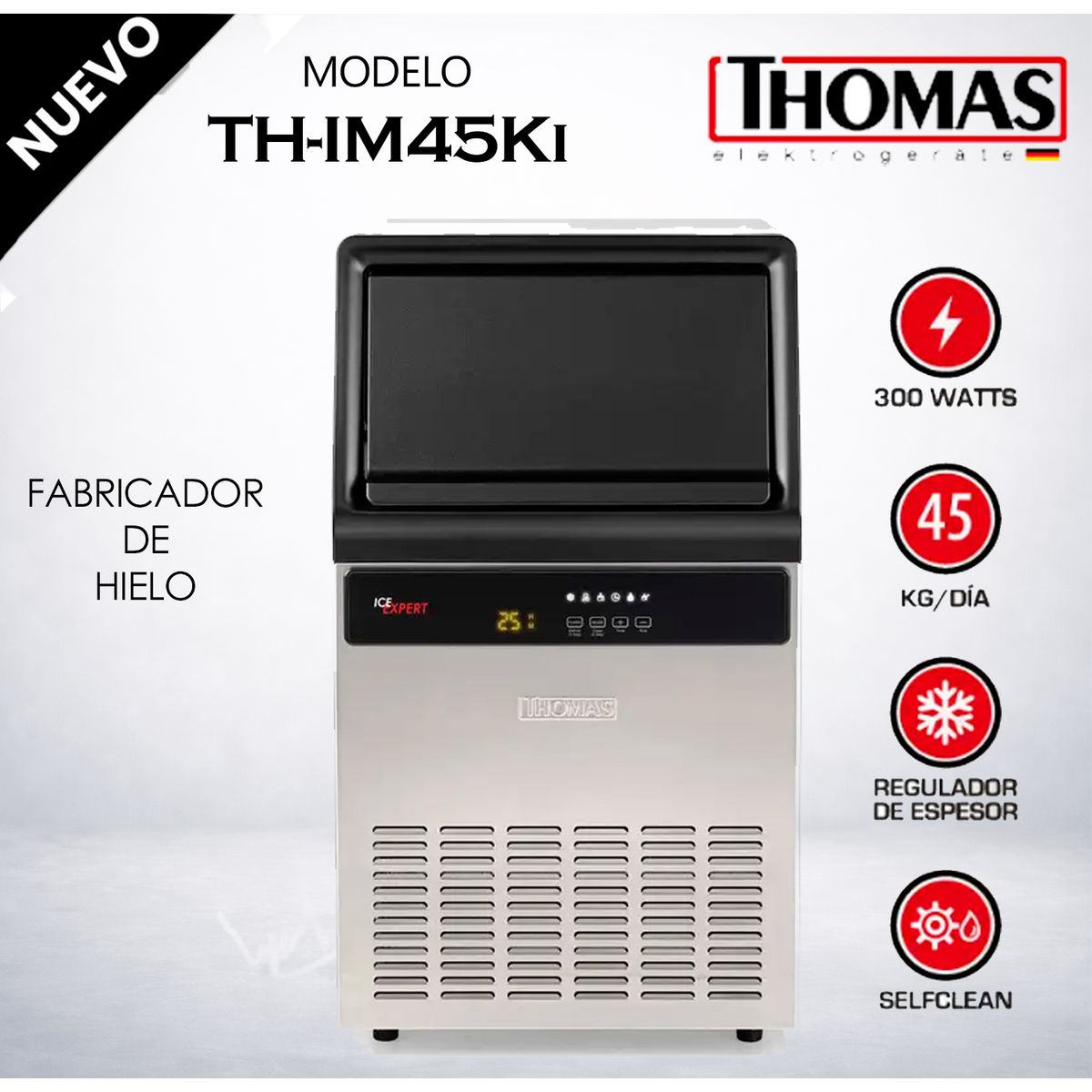 THOMAS - Máquina de Hielo TH-IM45Ki