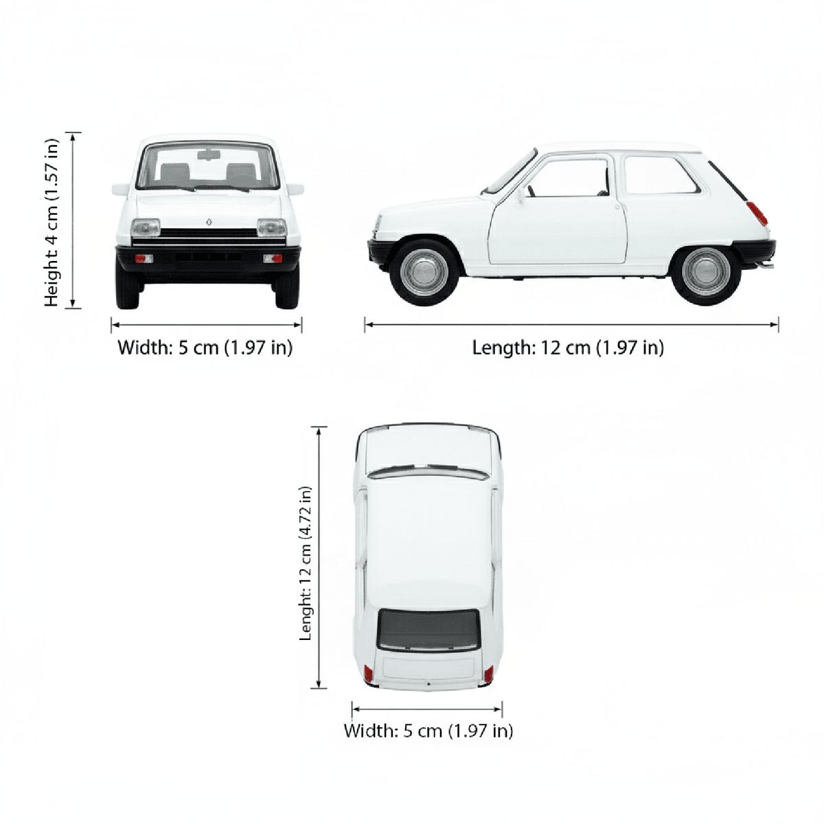 TOYNG - Auto Renault 5 Escala 1:34:39 - Welly - Perú