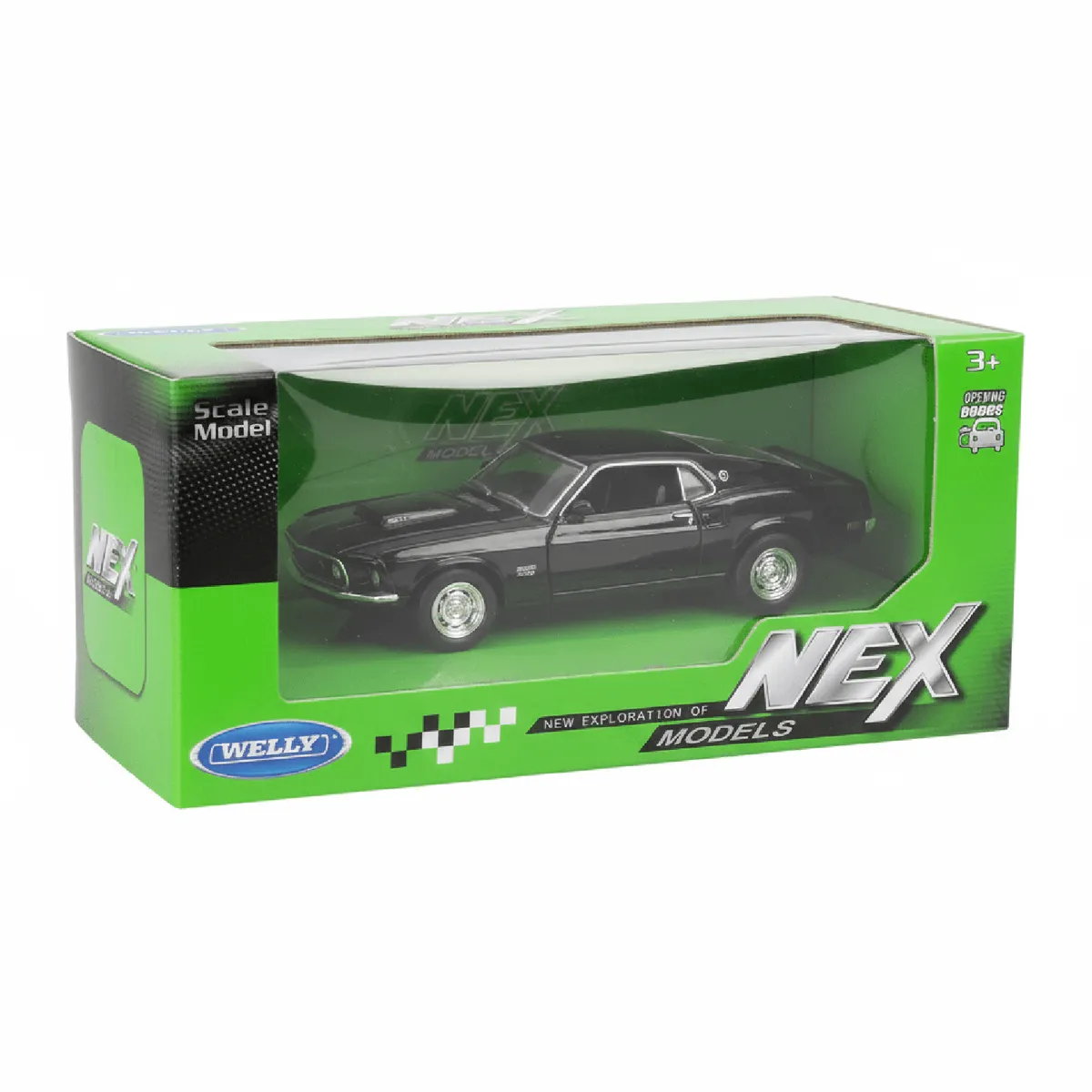 TOYNG - Auto 1969 Ford Mustang Boss 429 Escala 1:34:39 - Welly