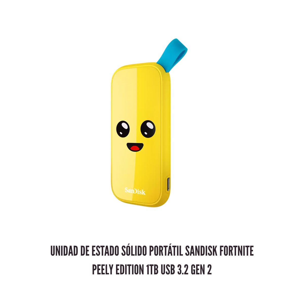 SANDISK - Unidad de Estado Sólido Portátil Sandisk Fortnite Peely Edition 1TB USB 3.2 Gen 2