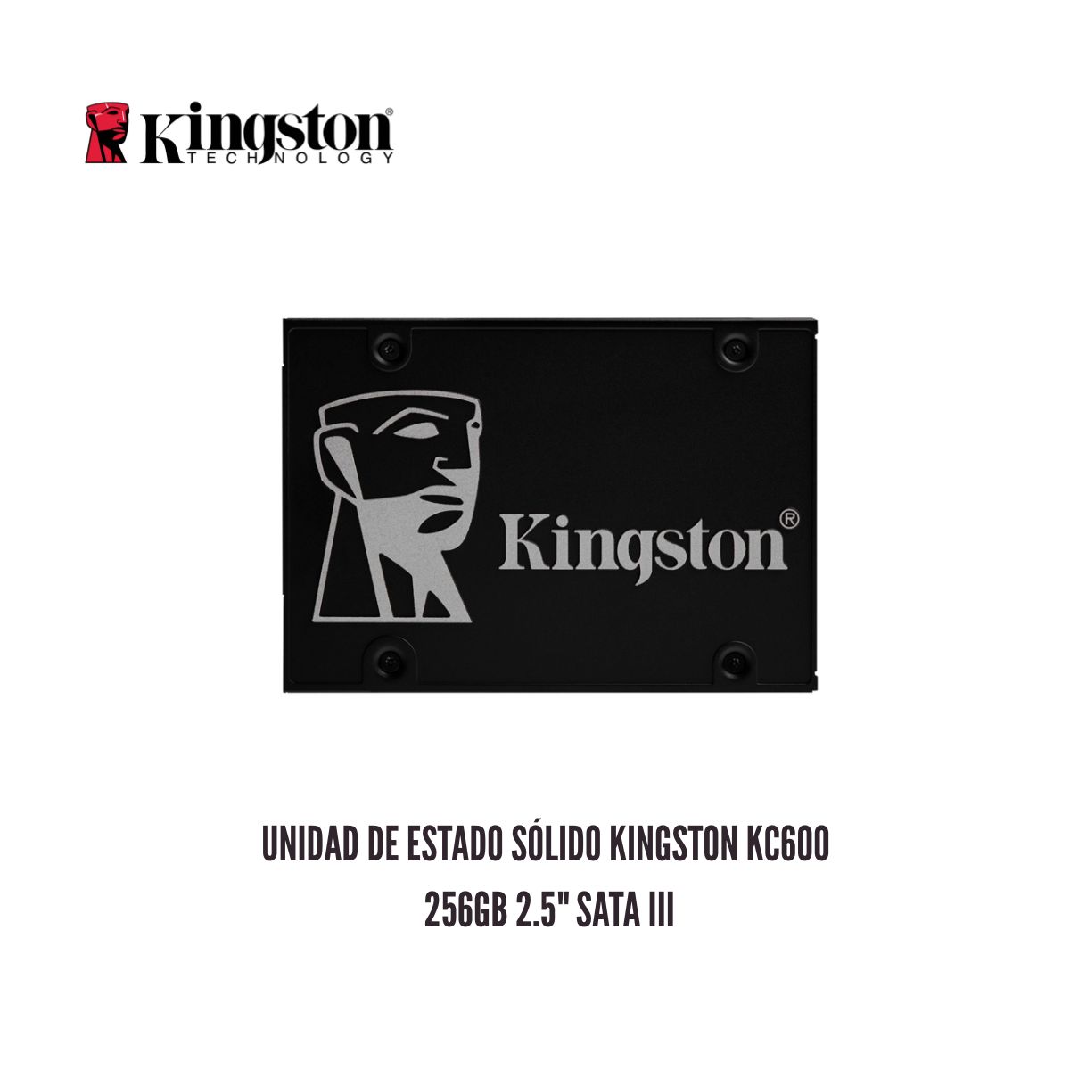 KINGSTON - Unidad de Estado Sólido Kingston KC600 256GB 2.5 SATA III