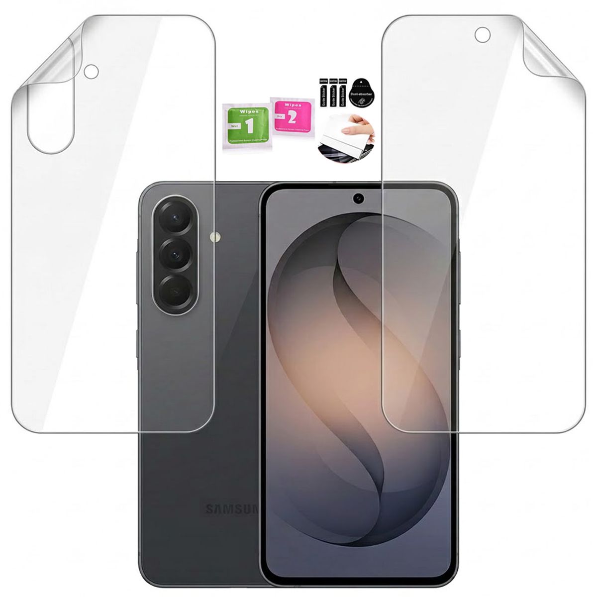 GENERICO - Lamina Hidrogel HD Premium S26 Ultra para Pantalla + Trasera