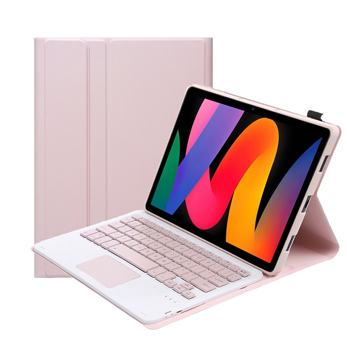 XIAOMI - REDMI Pad SE 8GB RAM y 128GB ROM WiFi 11 Gris CON Teclado rosado