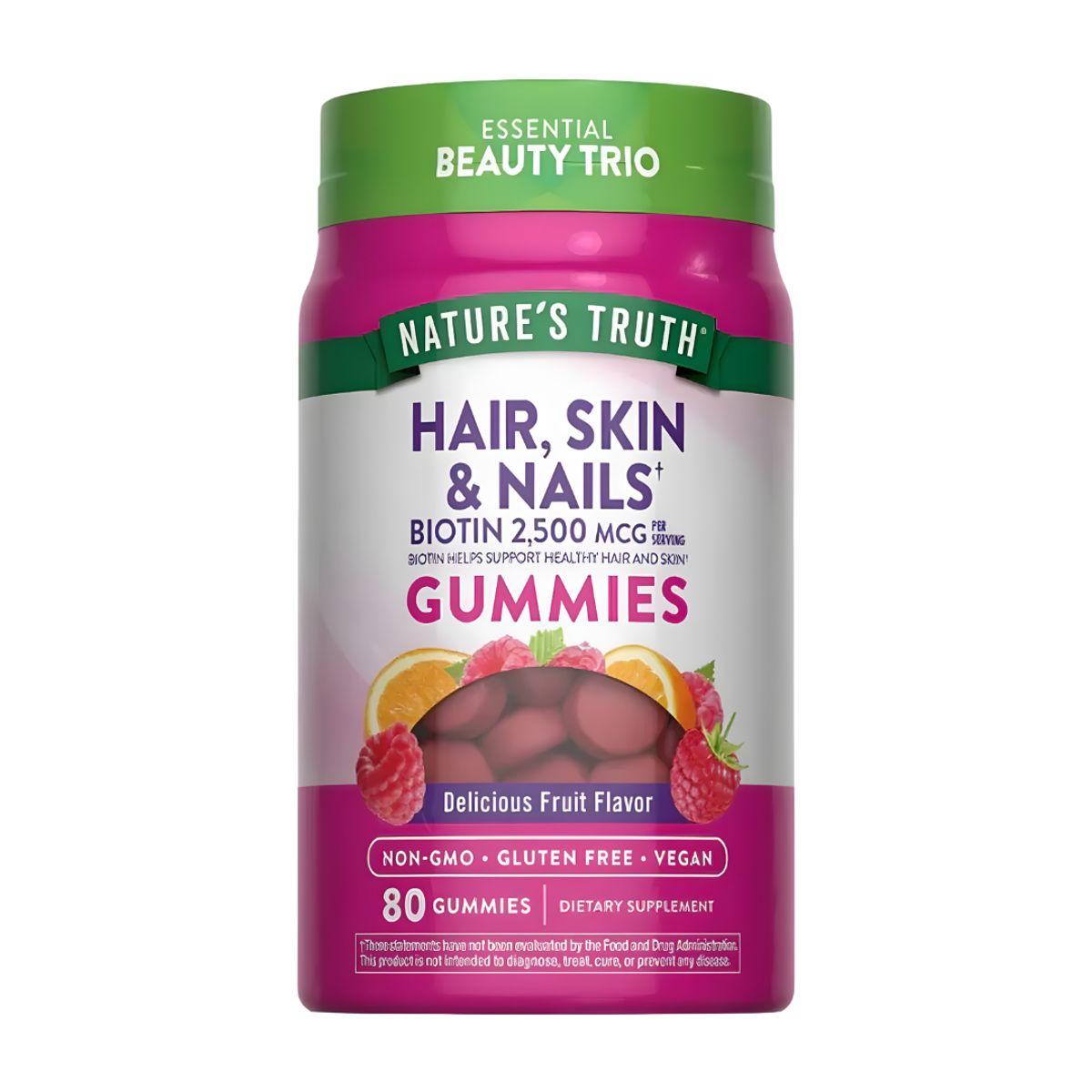 NATURE'S TRUTH - Hair, Skin & Nails Nature's Truth / Biotina 2500 mcg - 80 Gomitas